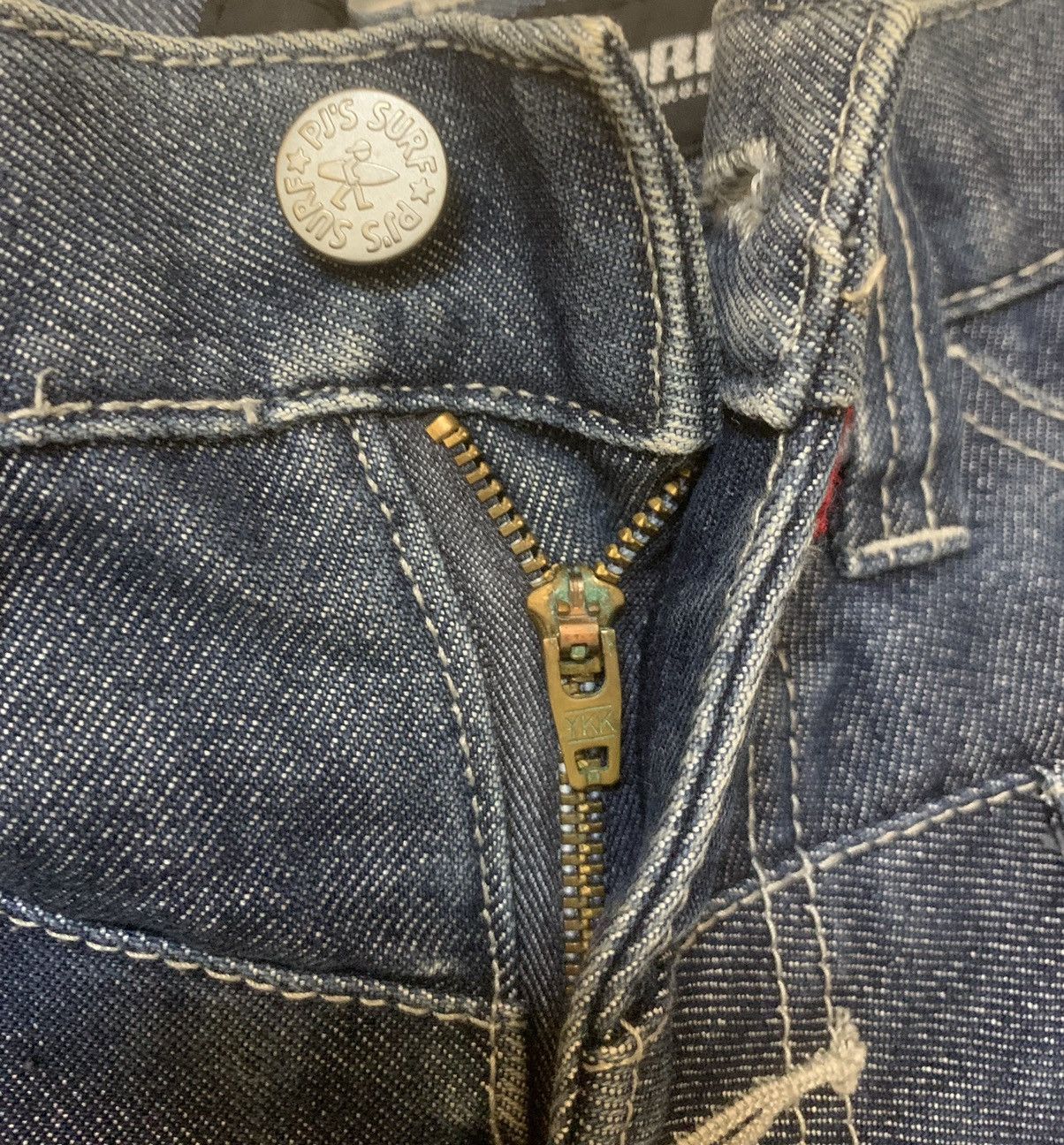 JNCO PJ’s SURF BAGGY DOUBLE WAIST DENIM Size US 27 - 10 Thumbnail