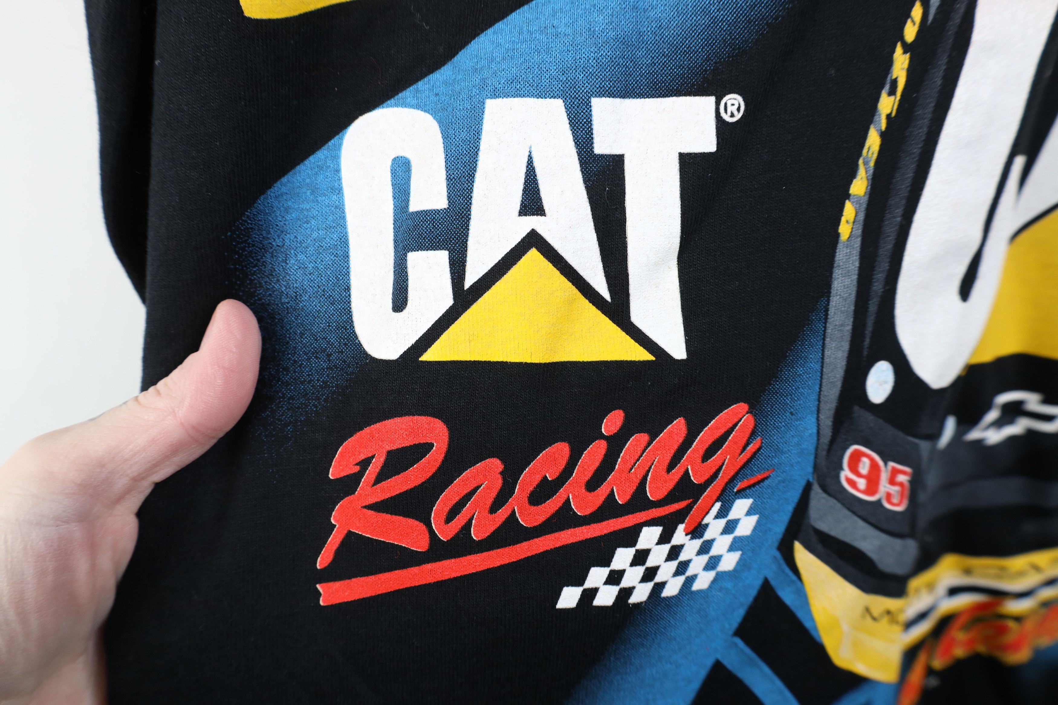 Vintage Vintage 90s NASCAR Cat Racing David Green All Print T-Shirt Size US XXL / EU 58 / 5 - 5 Thumbnail