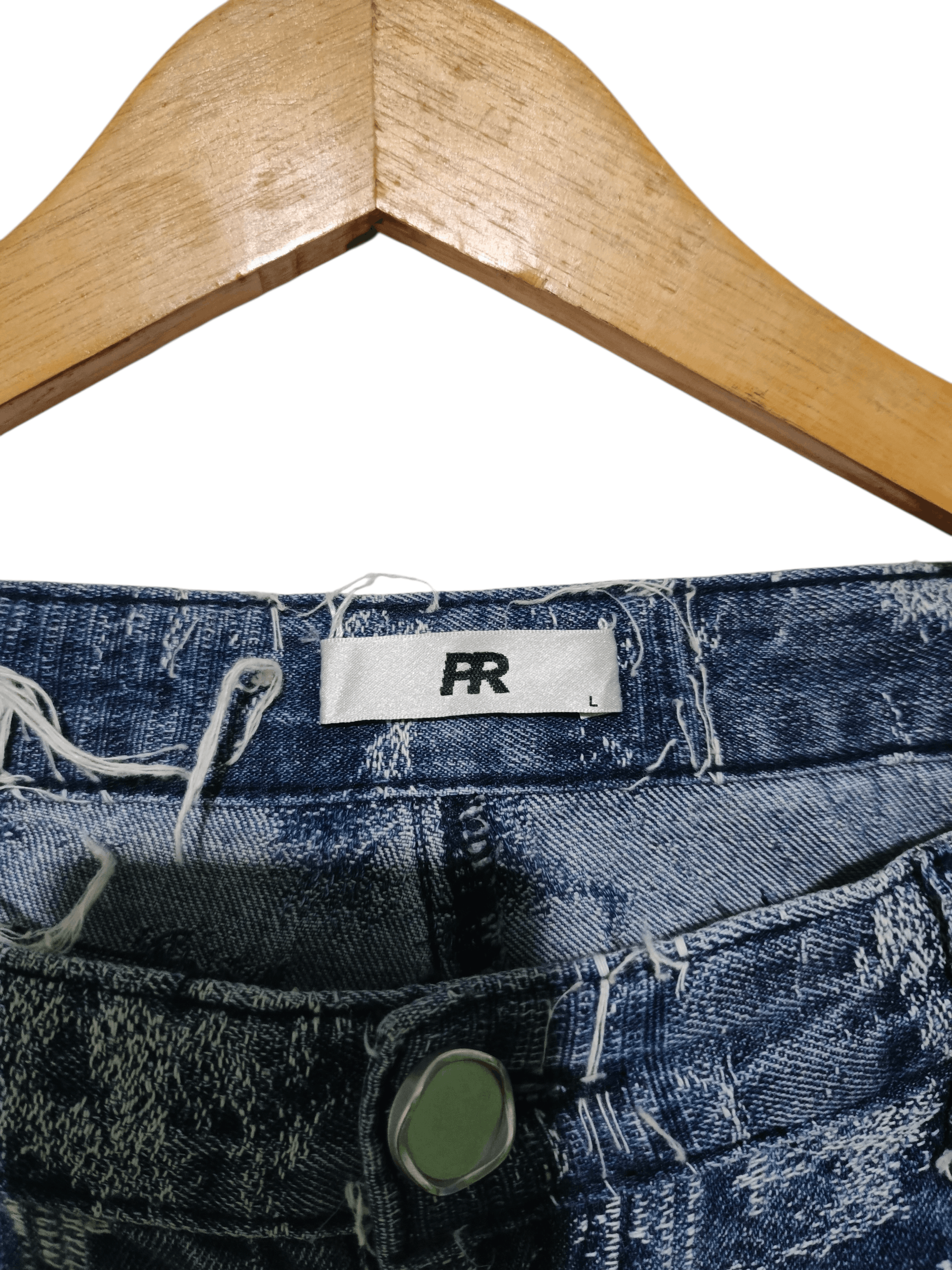 Japanese Brand Ripped DENIM JEANS Size 32" / US 10 / IT 46 - 5 Thumbnail