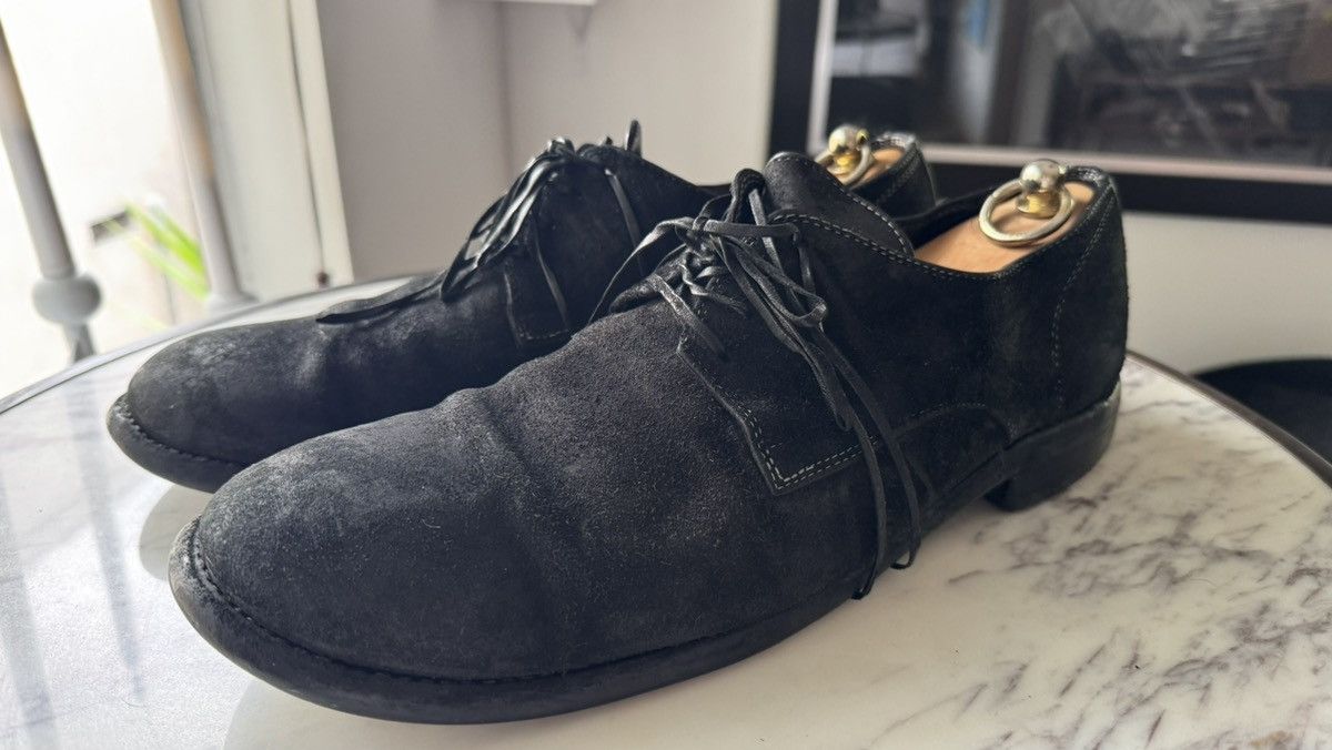 Guidi Reverse-Leather Suede Lace-Up Derbies Size US 10 / EU 43 - 1 Thumbnail