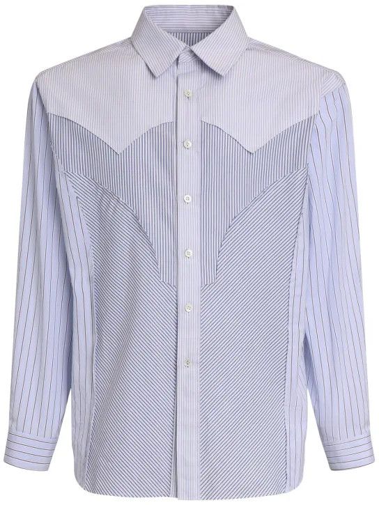 Maison Margiela o1lsvrm0425 Long-Sleeved Shirt in Blue Size US L / EU 52-54 / 3 - 1 Thumbnail