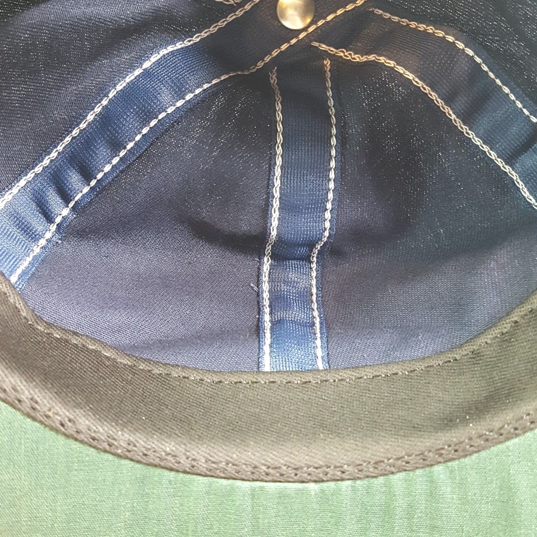 Vintage VINTAGE Navy Plaid USA Blank Adjustable Strap Dad Hat Baseball Cap Retro Mens Blue Town Talk Hat Size ONE SIZE - 6 Thumbnail