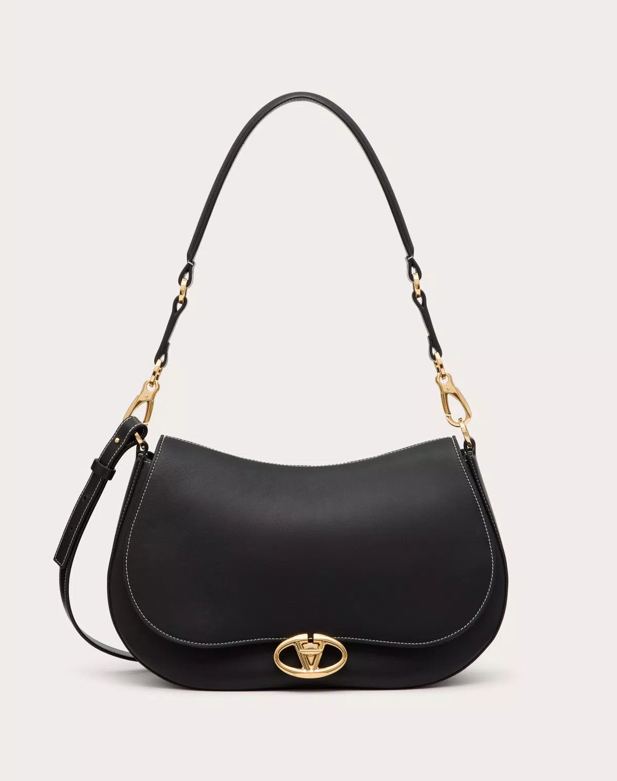 Valentino oc11z0725 Size:OS/Shoulder Bag In Nappa Calfskin in Black Size ONE SIZE - 1 Thumbnail