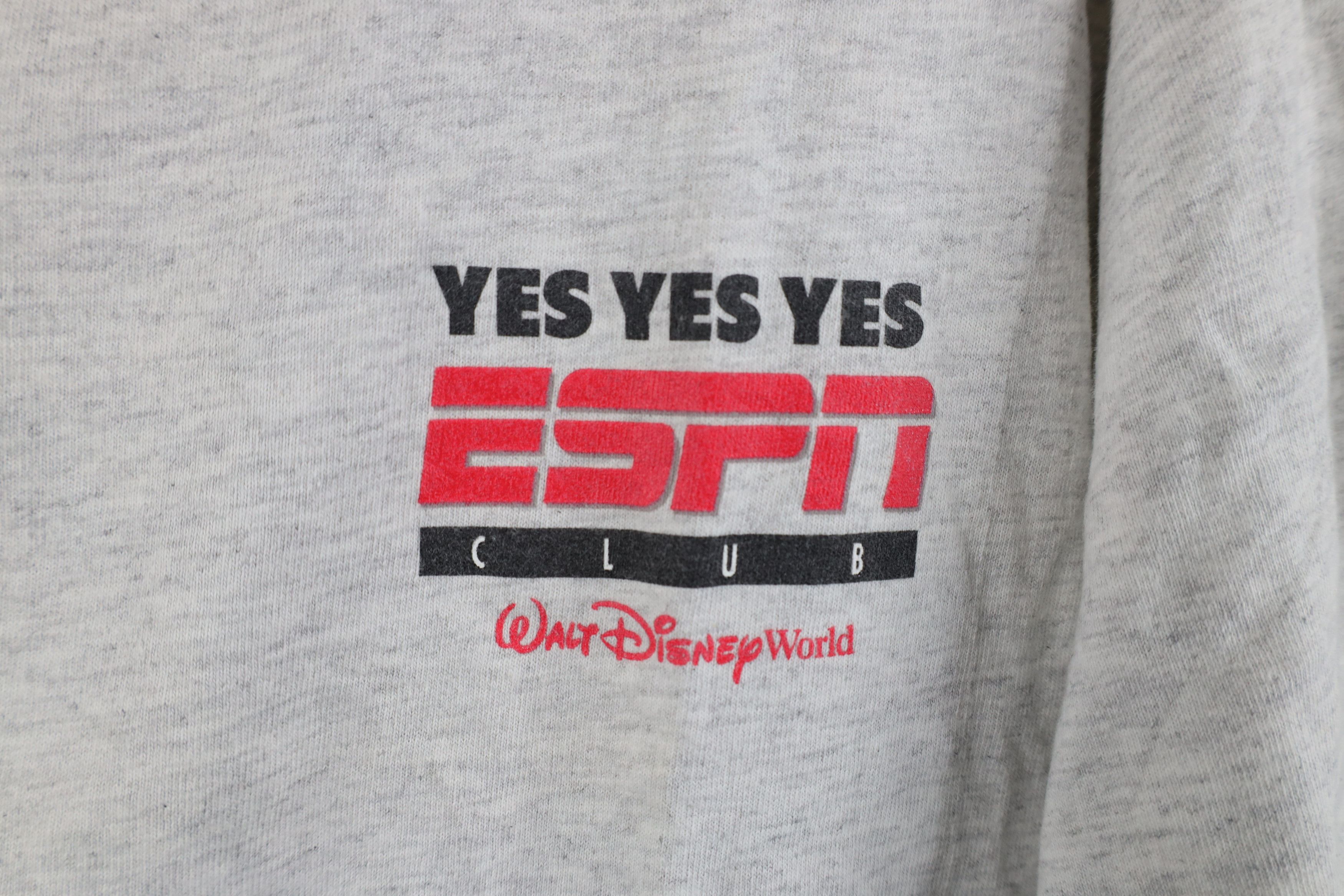 Disney × Vintage Vintage 90s Disney ESPN A Woman And Watch ESPN T-Shirt USA Size L / US 10 / IT 46 - 4 Thumbnail