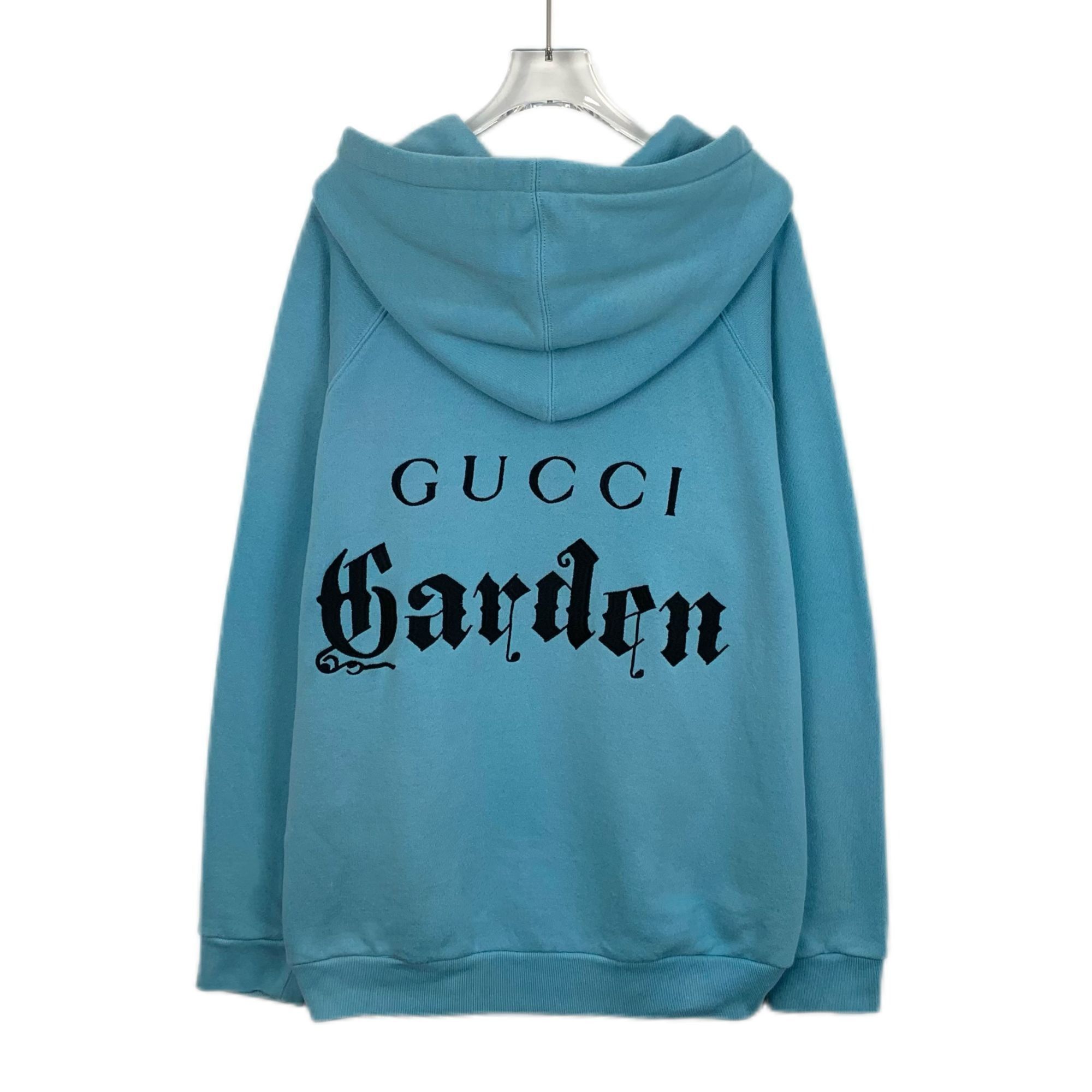Gucci Gucci Garden Series Blue Cotton Hoodie S Long Sleeve Pullove Size S / US 4 / IT 40 - 4 Thumbnail