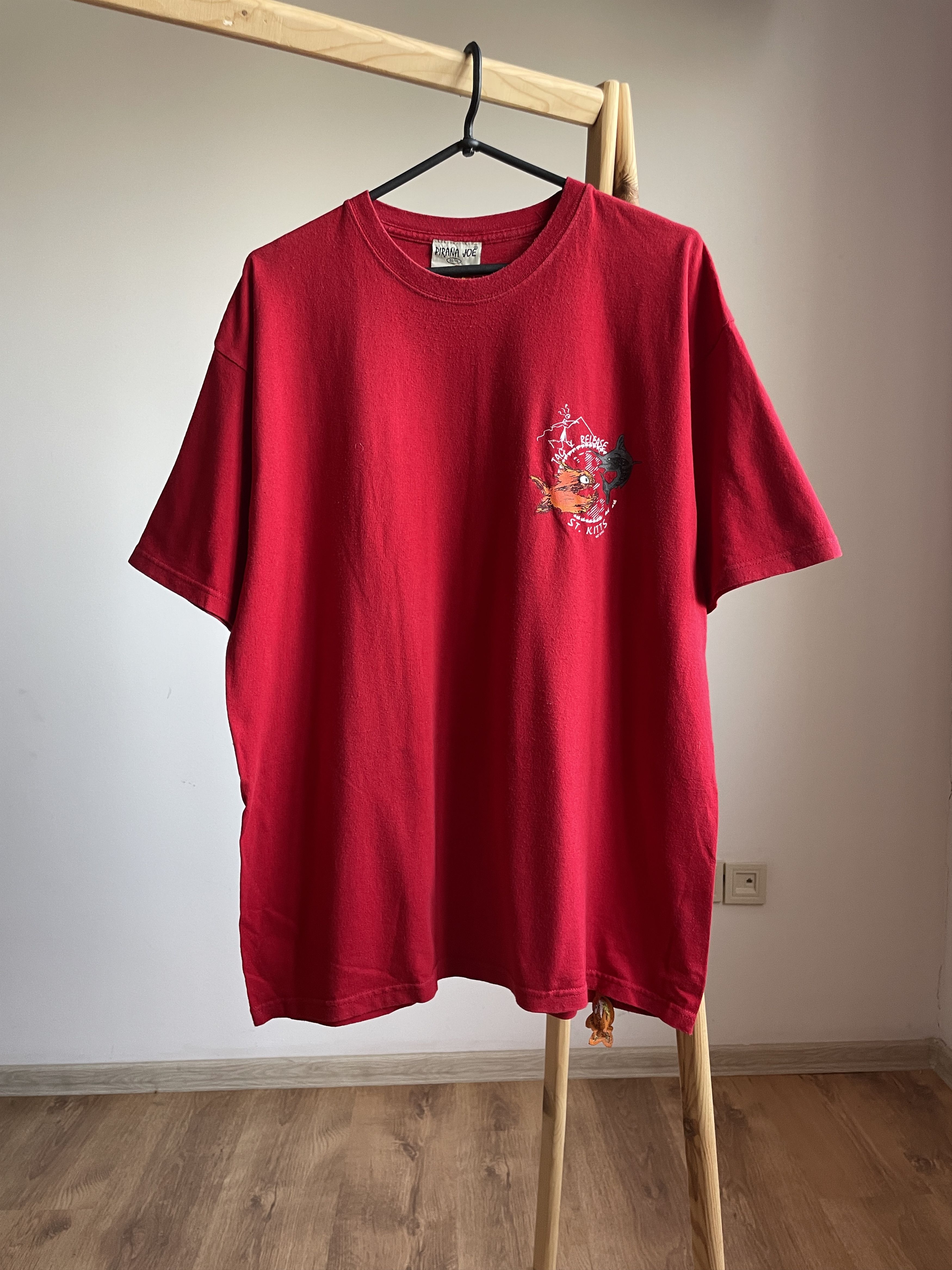 Vintage Pirana Joe Vintage 90's T-Shirt Size XL Size US XL / EU 56 / 4 - 2 Thumbnail