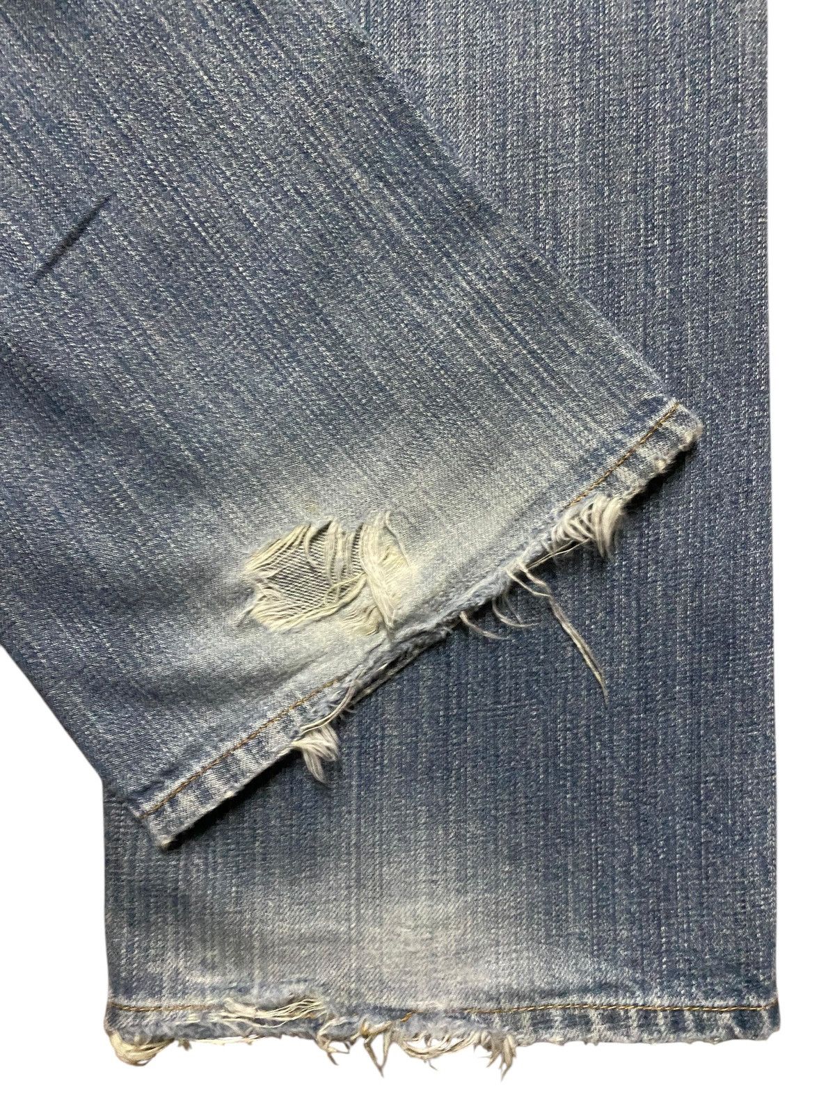 14th Addiction Vintage Japanese Brand X2083T Distressed Baggy Jeans Size US 33 - 12 Thumbnail