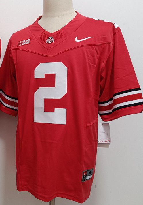 Other Men's Ohio State Buckeyes #2 Caleb Downs Red Jersey Size US S / EU 44-46 / 1 - 3 Thumbnail