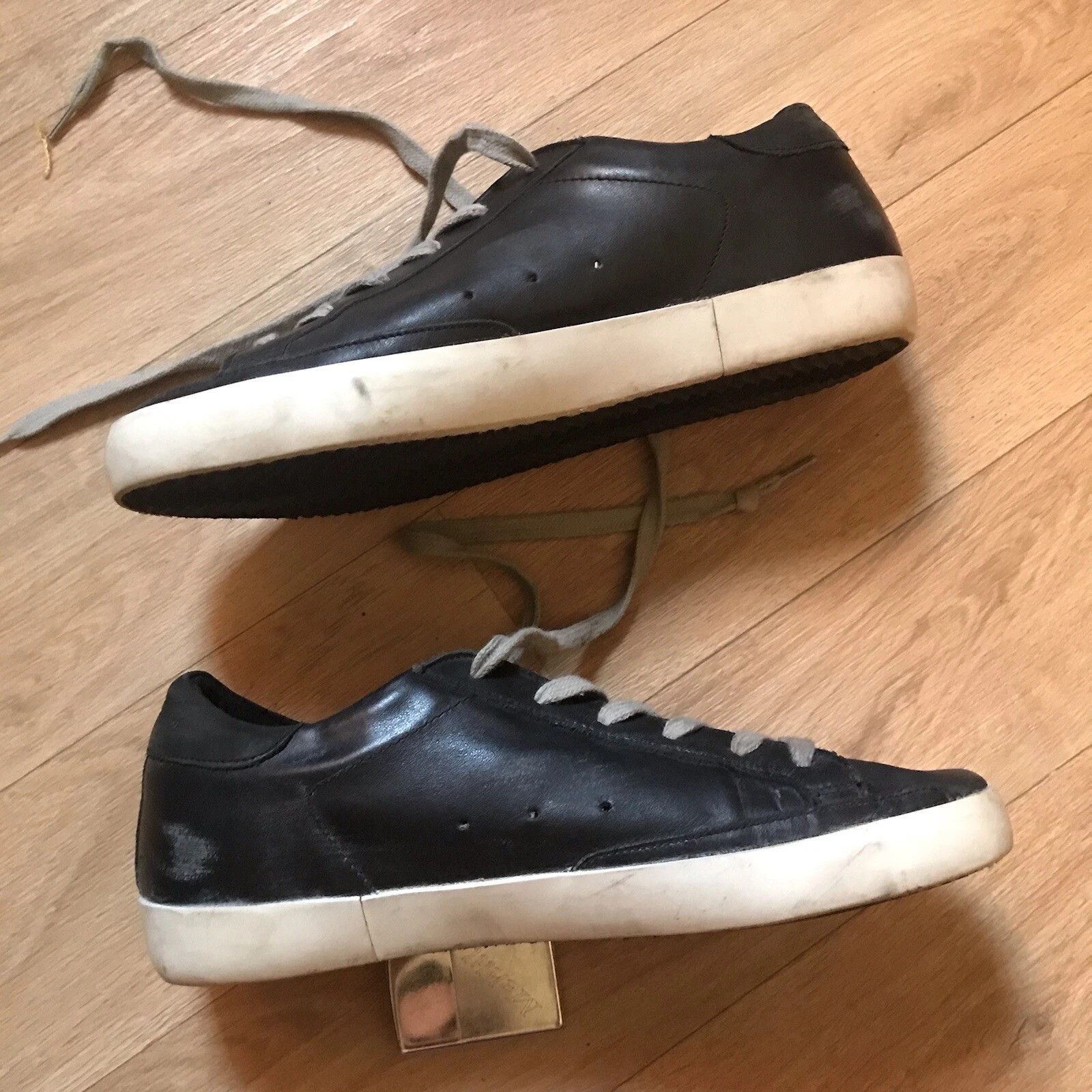 Golden Goose GGDB Golden Goose Sneakers Superstar Low Top womens Black Size US 8 / IT 38 - 5 Thumbnail