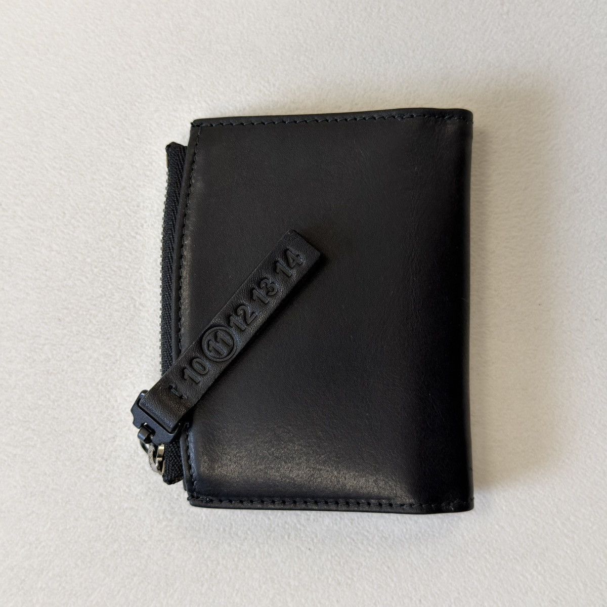 Maison Margiela A/W 20 Black Leather Zip Wallet Size ONE SIZE - 13 Thumbnail