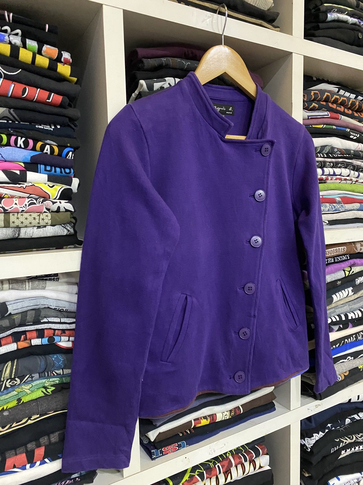 Designer × Issey Miyake × agnes b. Agnes B. Issey miyake Paris Womens Jacket Size S / US 4 / IT 40 - 5 Thumbnail