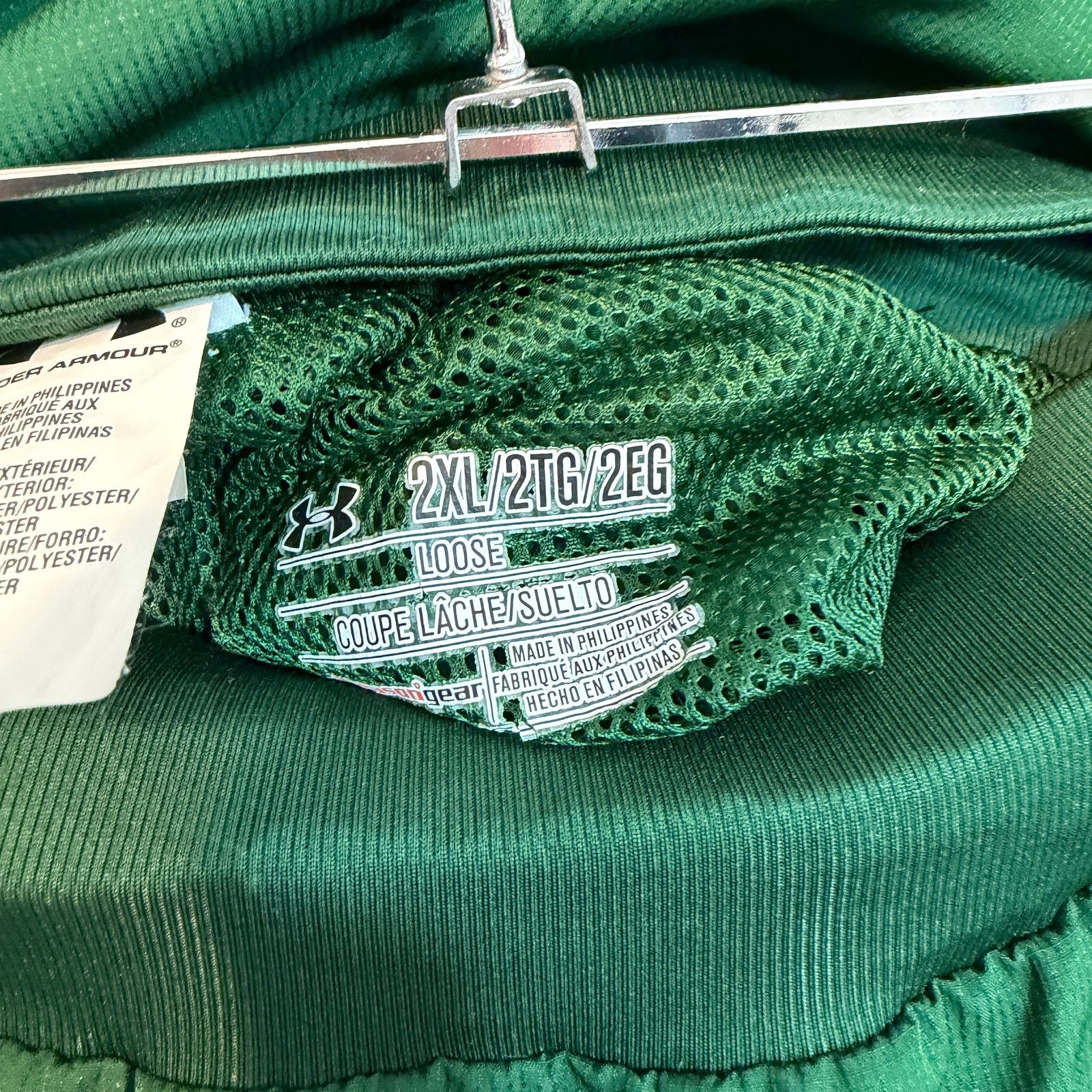Under Armour Under Armour Windbreaker Track Pants Men's 2XL Green White Size US 38 / EU 54 - 5 Thumbnail
