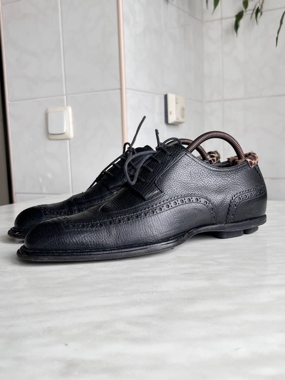 Japanese Brand 2000S CESARE PACIOTTI LEATHER OXFORD BROGUE FORMAL SHOES Y2K Size US 9 / EU 42 - 3 Thumbnail