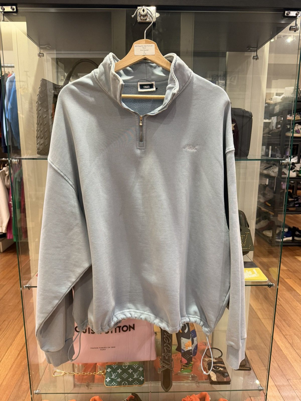 Kith Kith Quarter Zip Pullover - Blue Size US XL / EU 56 / 4 - 1 Thumbnail
