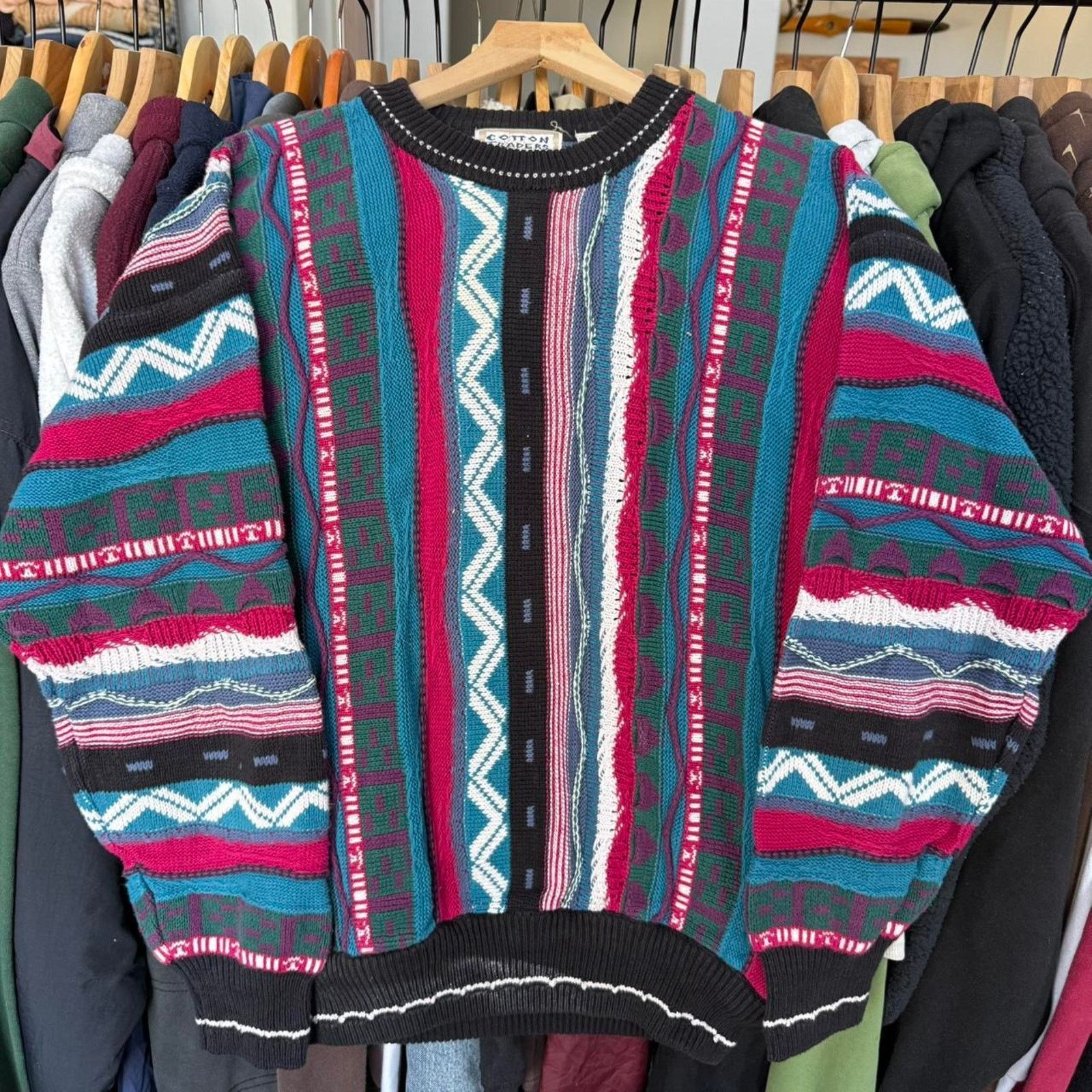 Cotton Traders Vintage 90s Cotton Traders Coogi Style Sweater RARE Size US M / EU 48-50 / 2 - 1 Thumbnail
