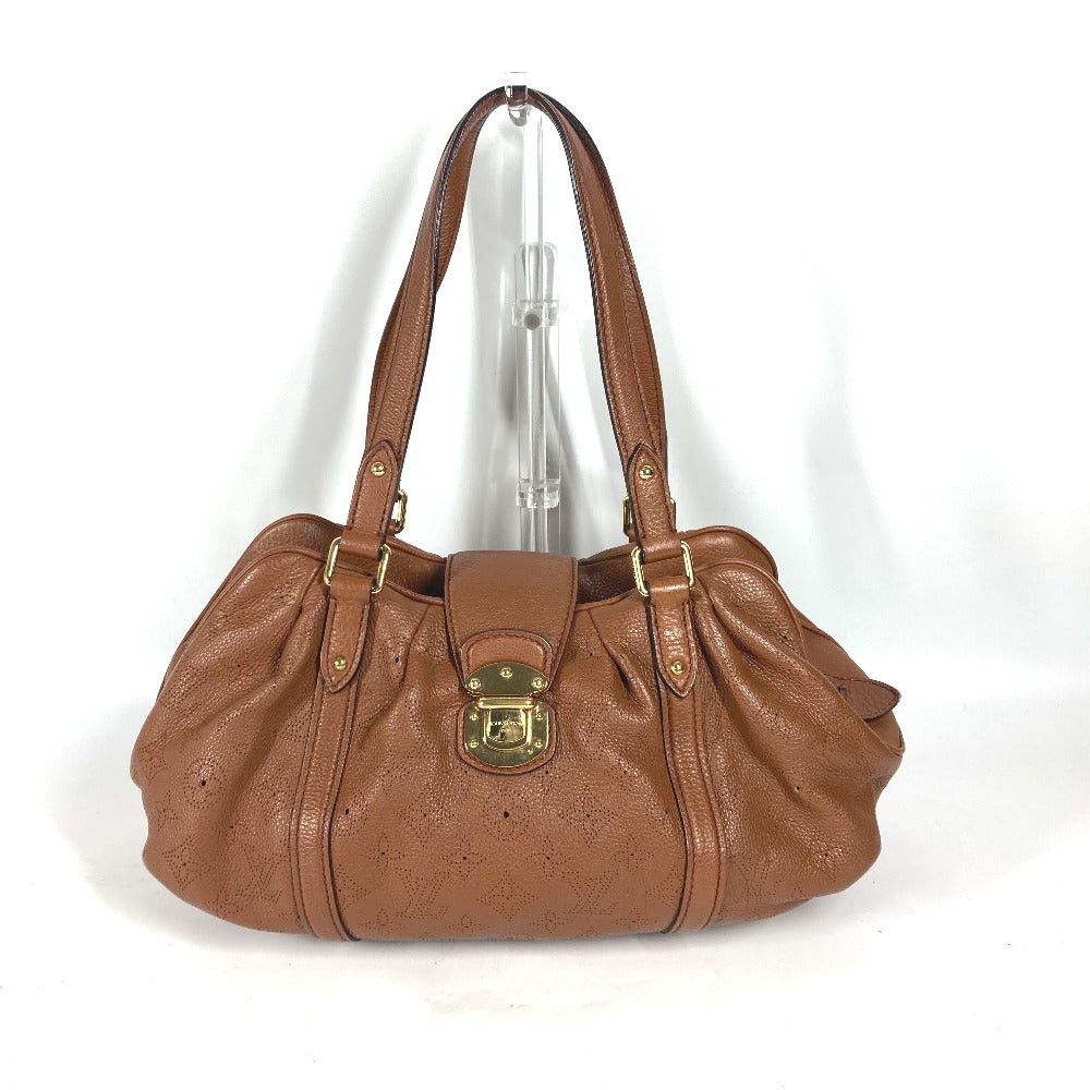 Louis Vuitton Louis Vuitton M97052 Monogram Mahina Lunar Pm Tote Bag Briefcase Shawl Shoulder Leather Women Brown Size ONE SIZE - 1 Thumbnail