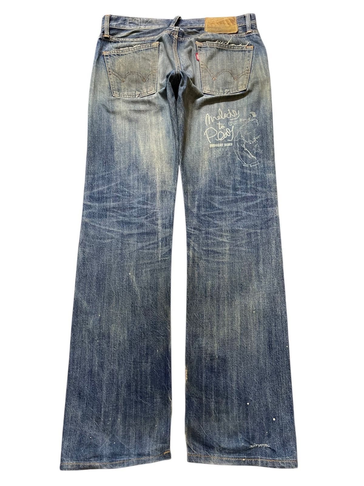 Edwin Vintage Japan Edwin Mud Wash Painted Style Distress Jeans Size US 32 / EU 48 - 2 Thumbnail
