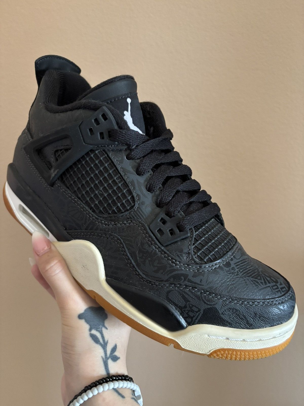 Jordan Brand Air Jordan 4 Retro GS 'Laser' Size US 6.5 / EU 39-40 - 2 Thumbnail