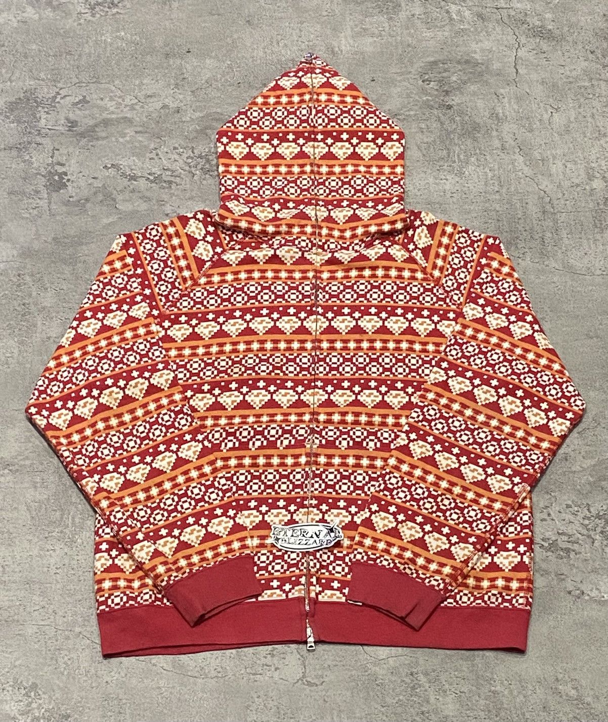 Bape Bape Diamond Full Zip Red Hoodie Size US M / EU 48-50 / 2 - 1 Thumbnail