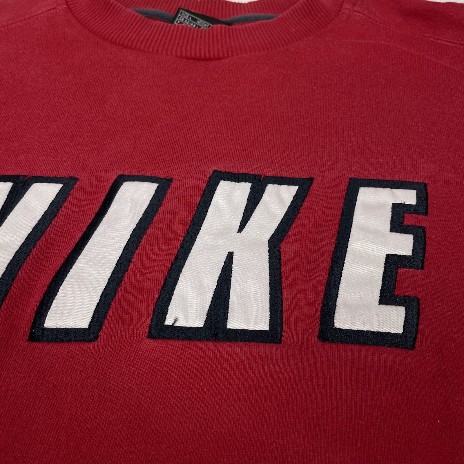 Nike Nike Men's Red Spell Out Long Sleeve Pullover Sweatshirt L Size US L / EU 52-54 / 3 - 4 Thumbnail