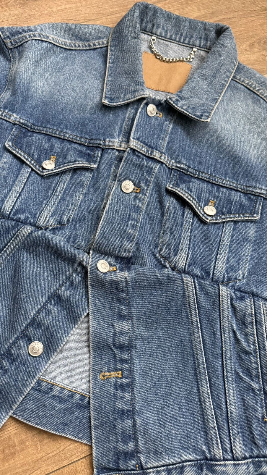 Balenciaga Unisex Blue Swing Denim Jacket RRP$2,150 Size XS / US 0-2 / IT 36-38 - 18 Thumbnail