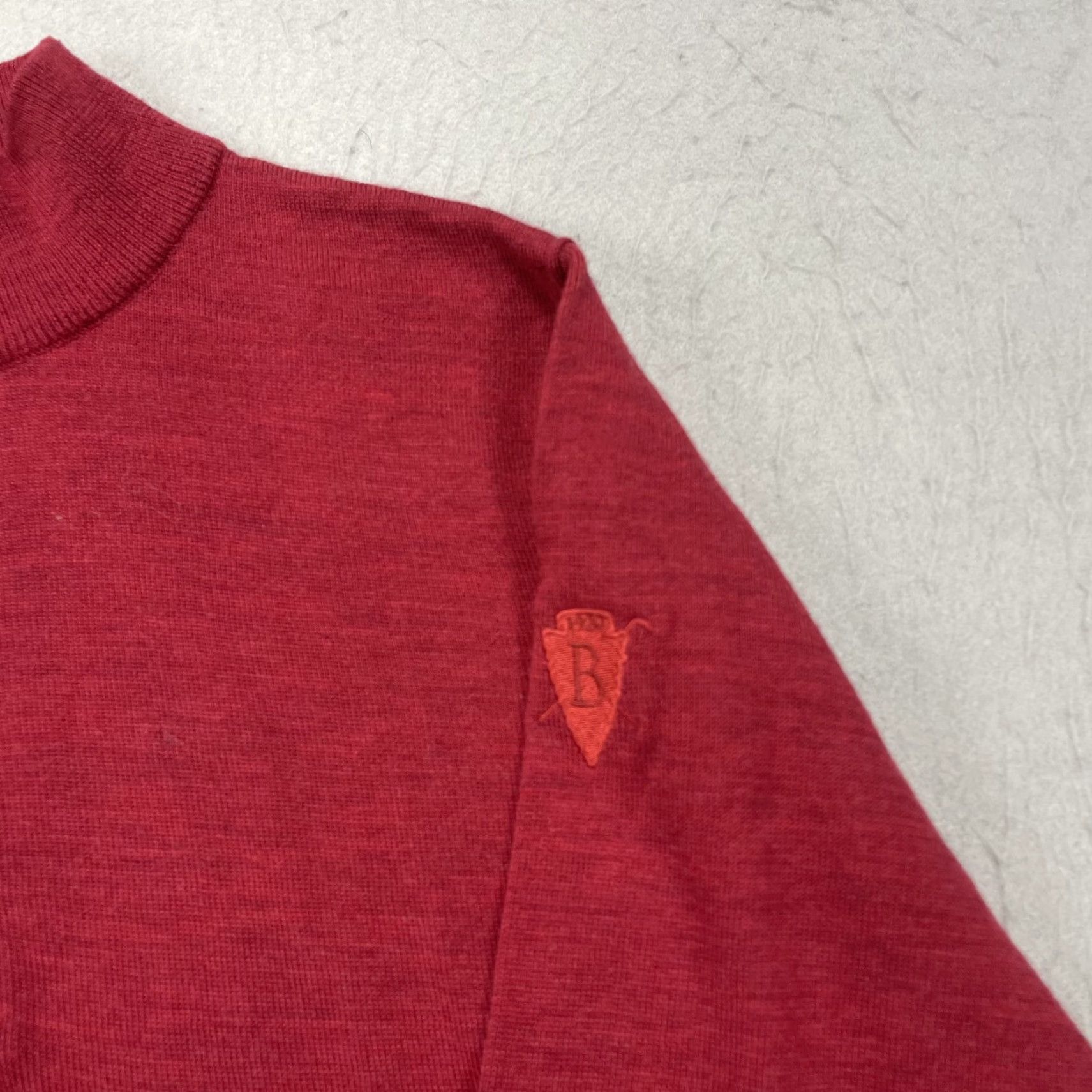Footjoy FootJoy Golf Sweater Mens L Red Wool 1/4 Zip Logo Pullover Knits? Size US L / EU 52-54 / 3 - 3 Thumbnail