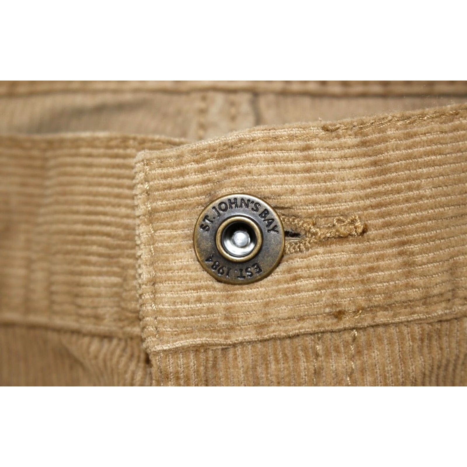 Vintage St. John's Bay Jeans Men's 36x31 Corduroy Easy Fit 5 Pocket Brown - Easy Care Denim Size US 36 / EU 52 - 5 Thumbnail