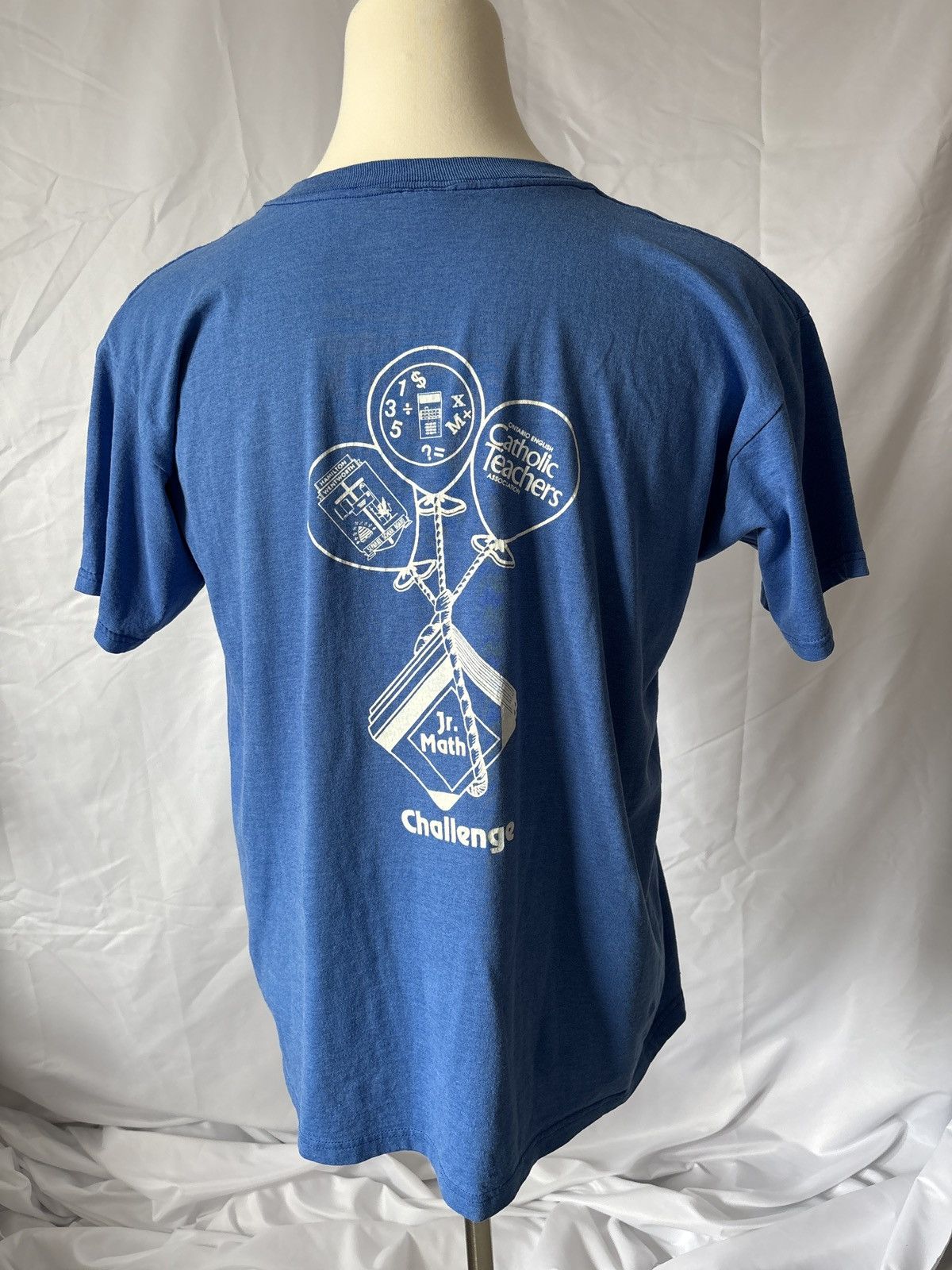 Vintage Vintage Math Challenge Catholic Fruit of the Loom Best Size US XL / EU 56 / 4 - 1 Thumbnail