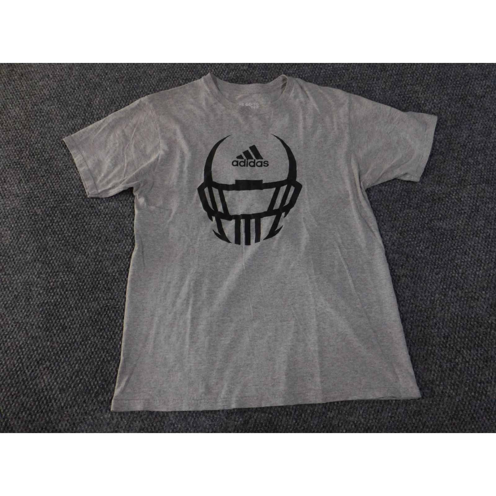 Adidas Adidas Shirt Mens Large Gray The Go To Tee Football Helmet Graphic Size US L / EU 52-54 / 3 - 3 Thumbnail