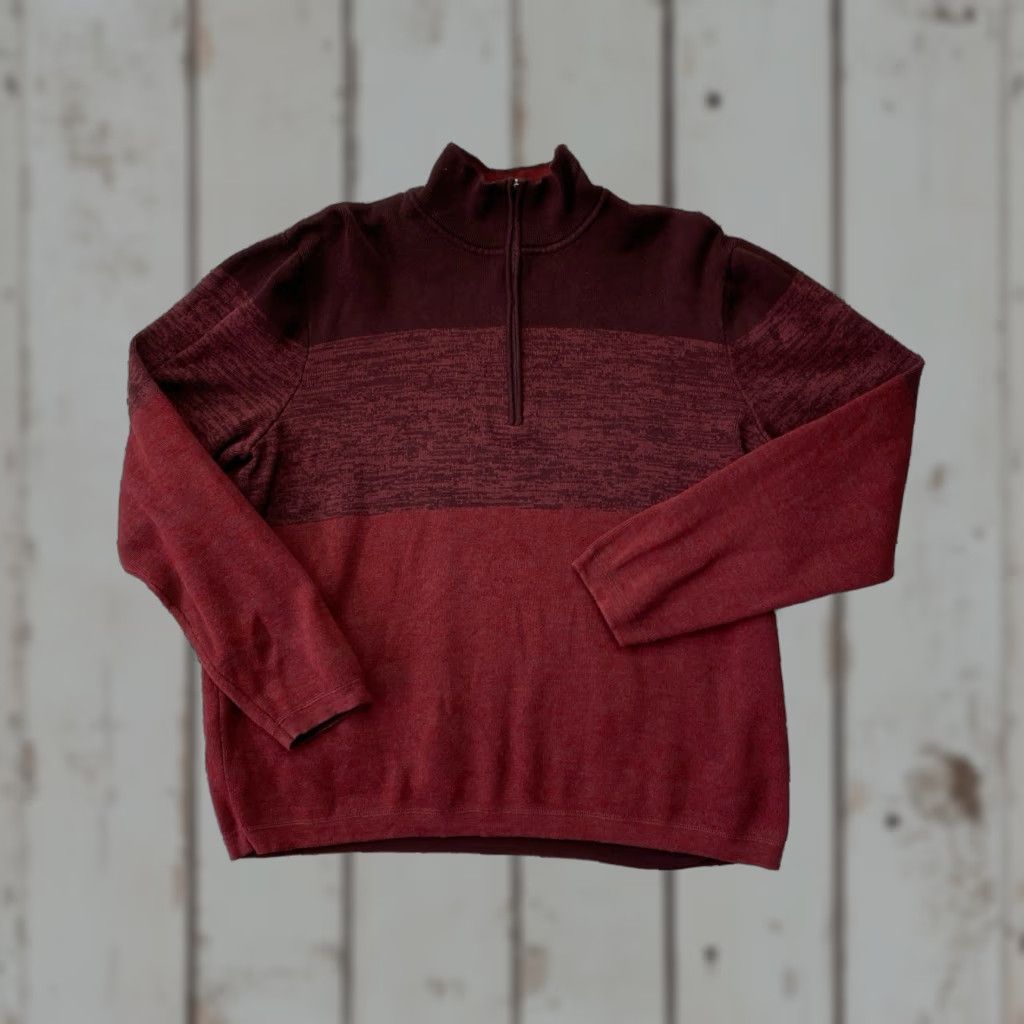 Vintage REI Mens Quarter Zip Sweatshirt Red Long Sleeve Adult Cotton Blend L Regular Mens Zip Pullover Outdoor Activewear Size US L / EU 52-54 / 3 - 1 Thumbnail