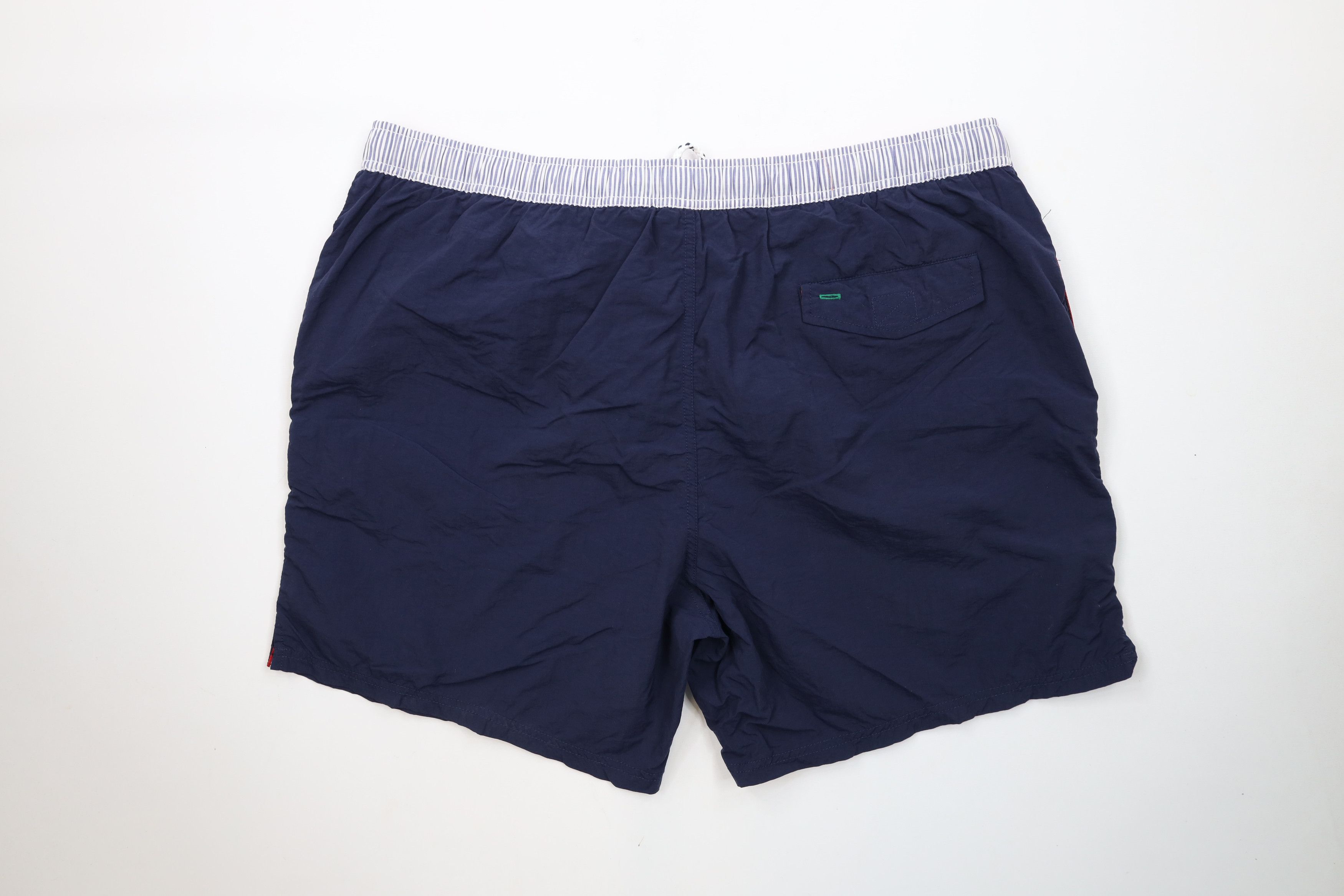 Tommy Hilfiger × Vintage Vintage 90s Tommy Hilfiger Striped Lined Shorts Swim Trunks Size US 36 / EU 52 - 11 Thumbnail