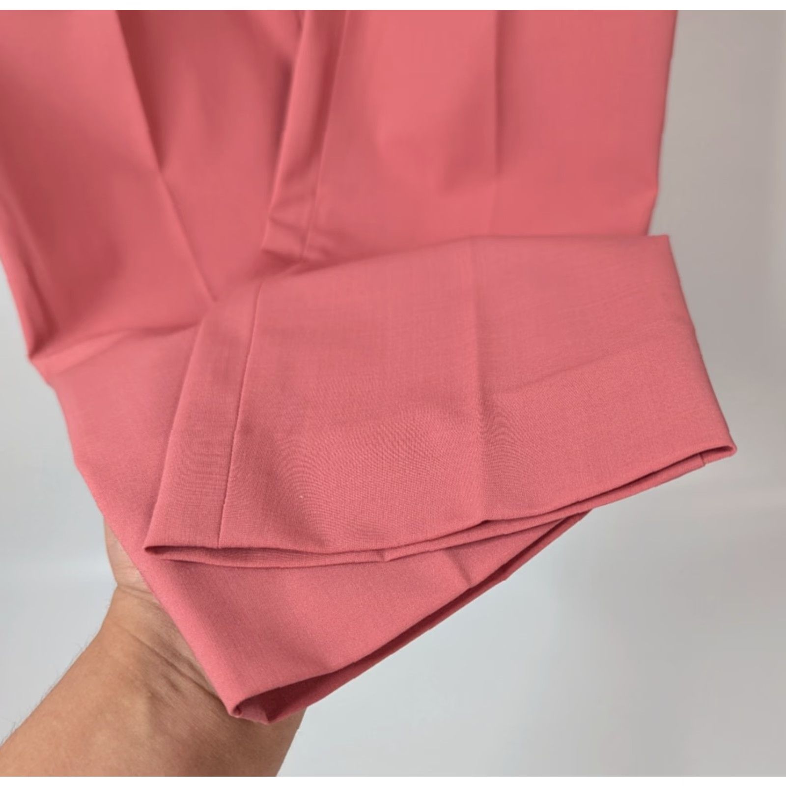 St. John St John Pants Women 2 Pink Straight Trouser Dress Slacks Wool Spandex Knit Modern Classic Business Workwear Size 26" / US 2 / IT 38 - 3 Thumbnail