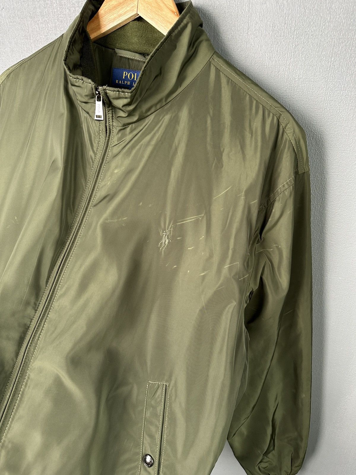 Polo Ralph Lauren POLO RALPH LAUREN Khaki Green Bomber Jacket Tartan Lined XL Size US XL / EU 56 / 4 - 8 Thumbnail