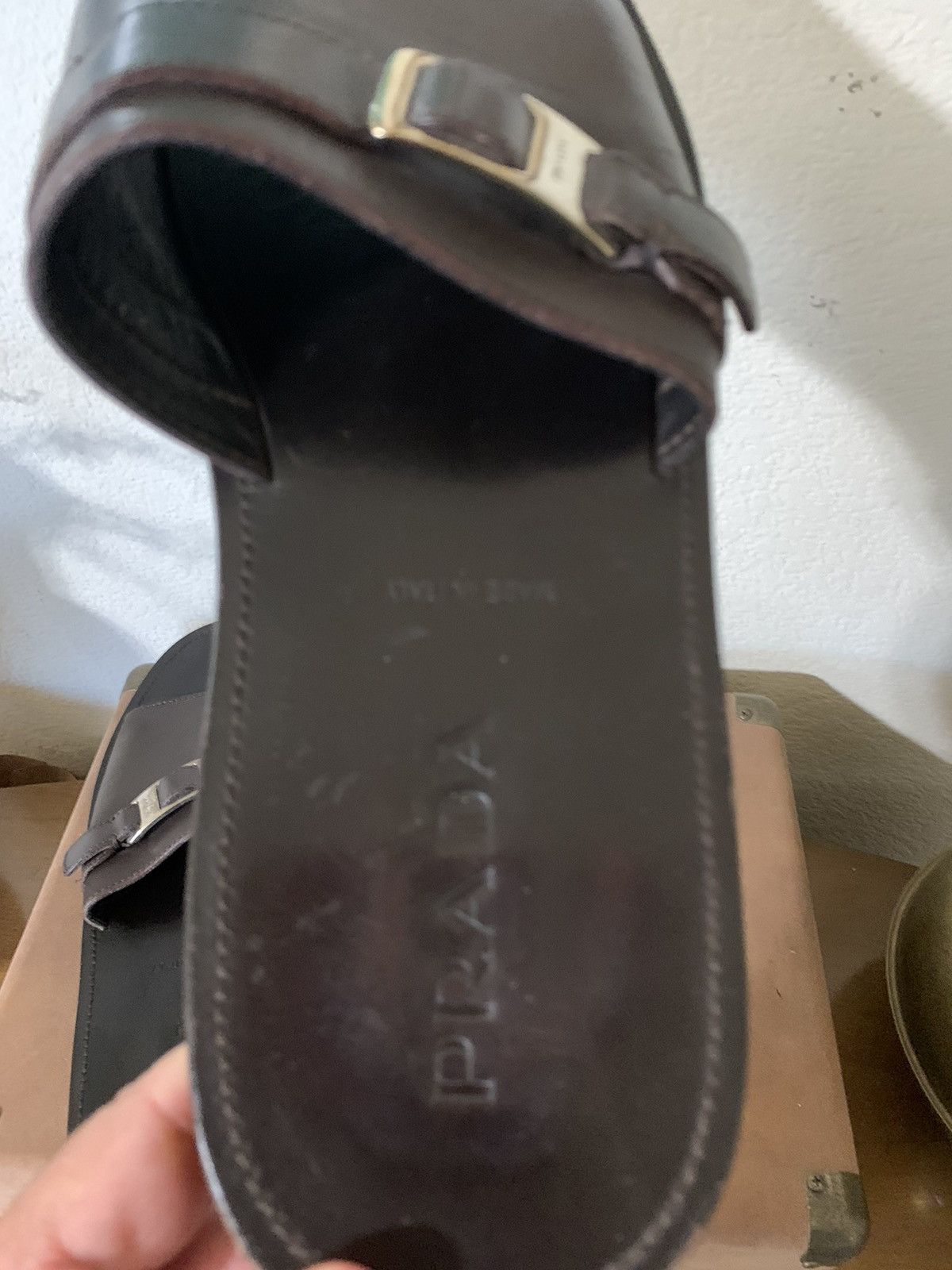 Prada Novo Calf sandals style # 2X1969 Size US 11 / EU 44 - 6 Thumbnail