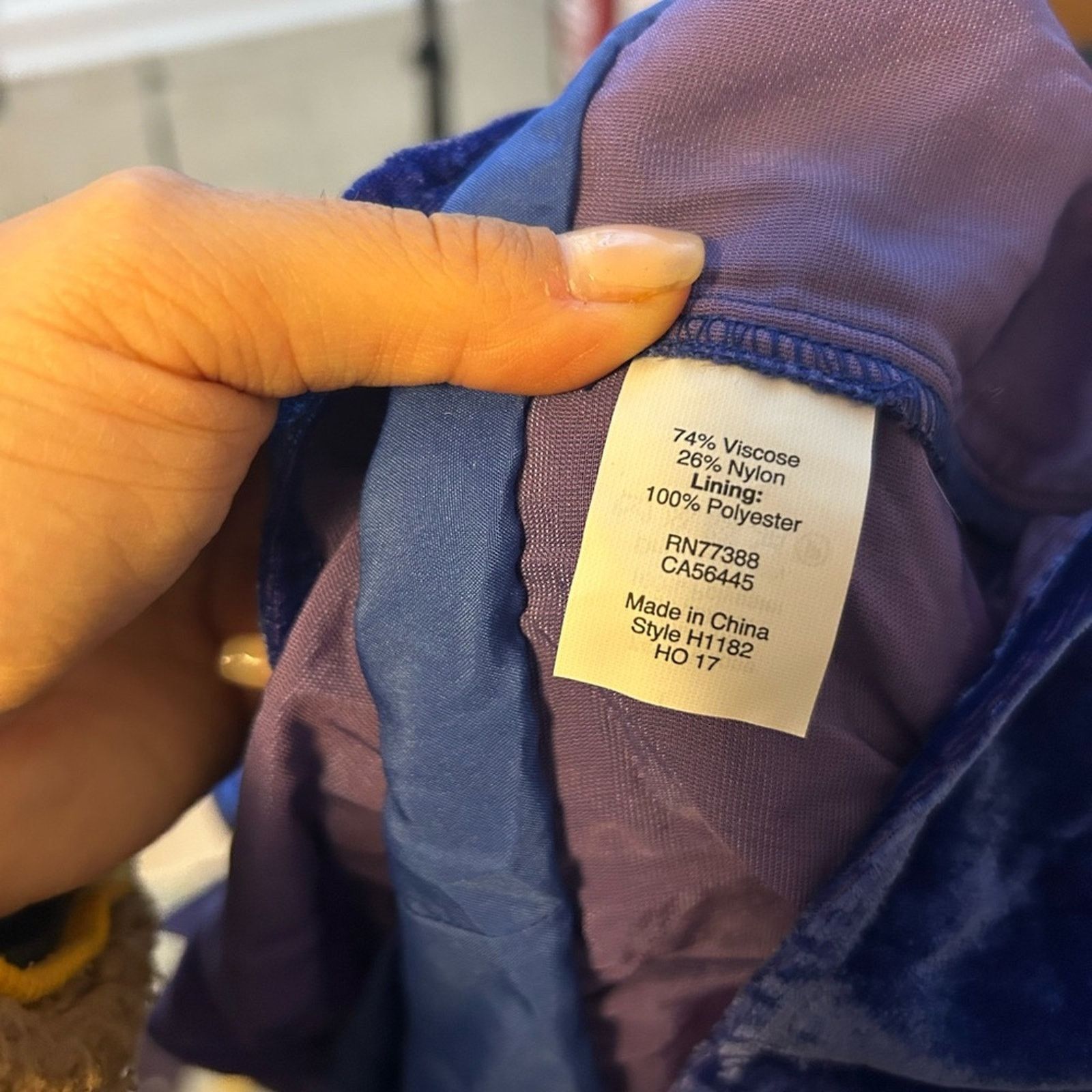 J.Crew NWT J.Crew Royal Blue Velour Peplum Blouse Size XS / US 0-2 / IT 36-38 - 5 Thumbnail