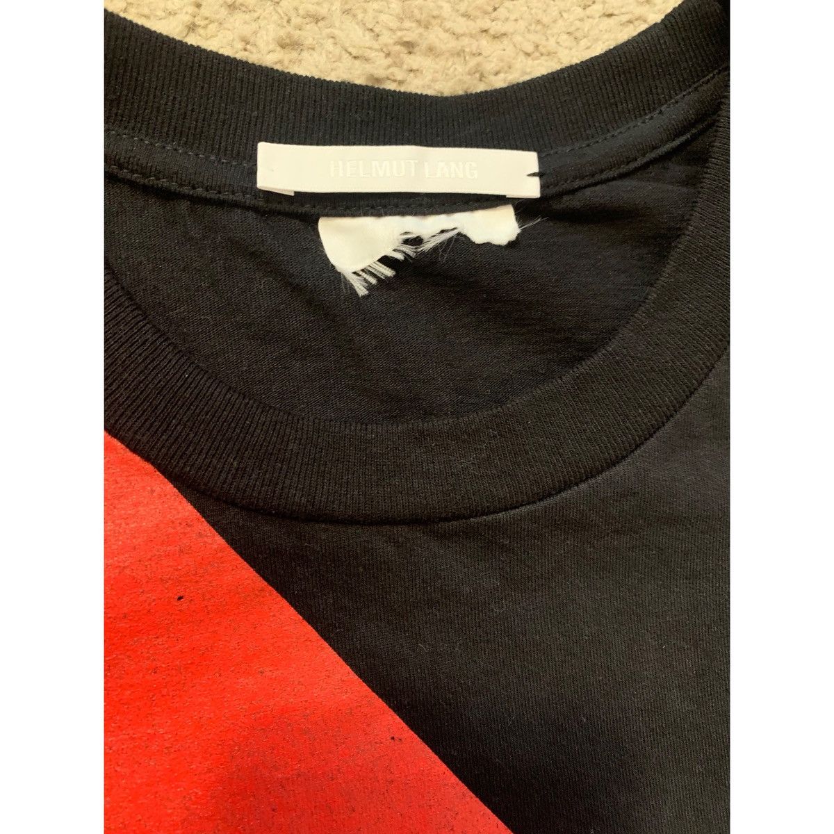 Helmut Lang HELMUT LANG SASH STRIPE LOGO T-SHIRT Size US M / EU 48-50 / 2 - 23 Thumbnail