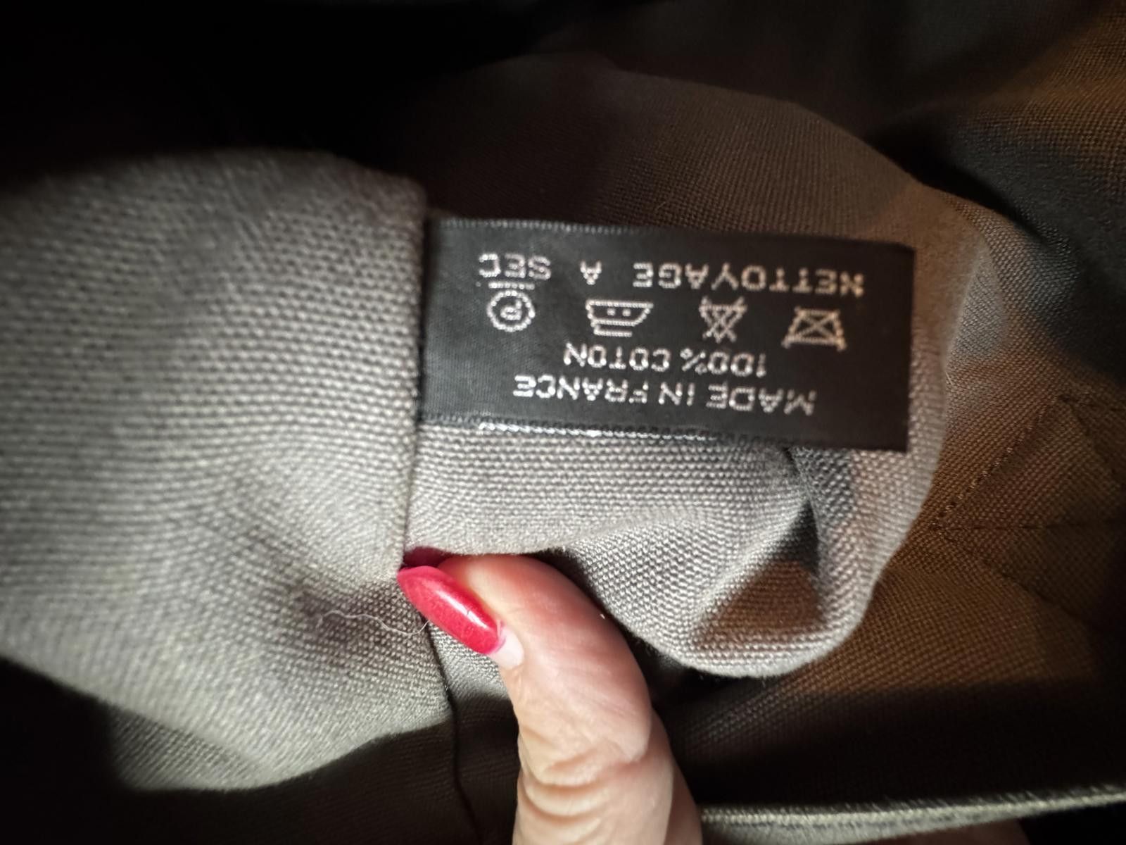 Hermes Hermes Gray Black Canvas Tote Bag Luxury Designer Purse Size ONE SIZE - 3 Thumbnail