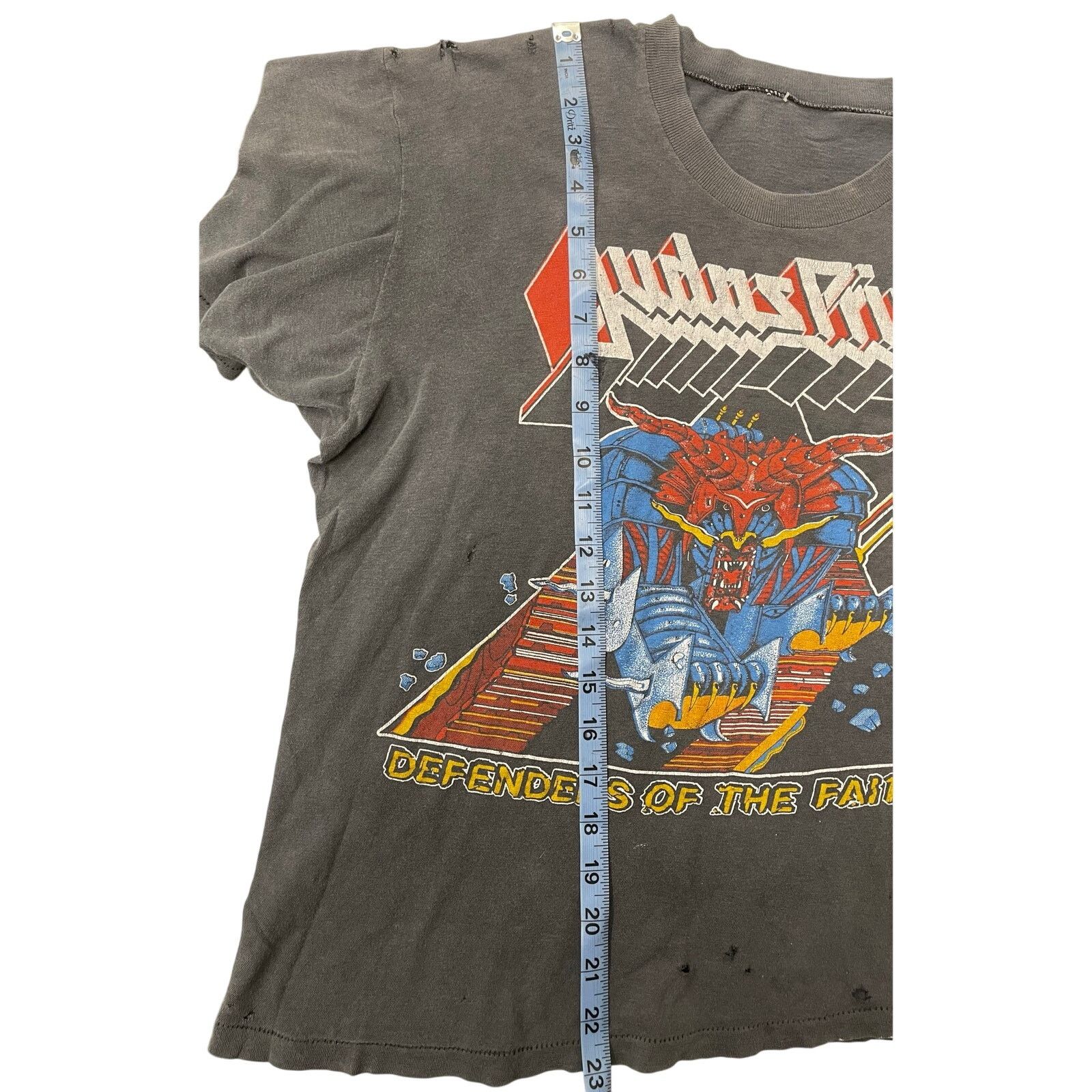 Judas Priest Judas Priest Defenders Of The Faith Tour 80s Vintage Shirt M Size US M / EU 48-50 / 2 - 4 Thumbnail