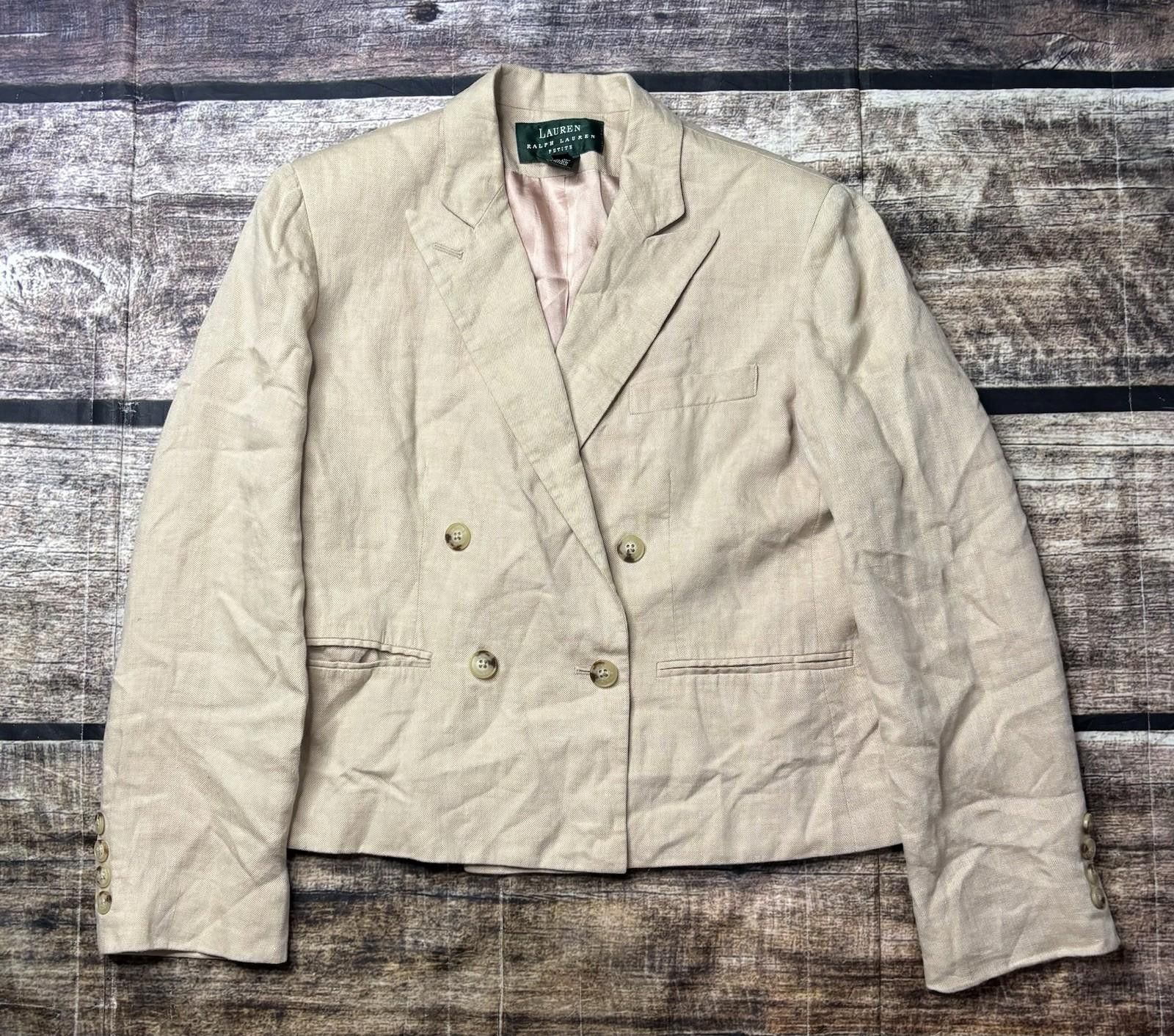 Lauren Ralph Lauren Lauren Ralph Lauren Blazer Jacket Womens Size 4p Linen USA Size S / US 4 / IT 40 - 8 Thumbnail
