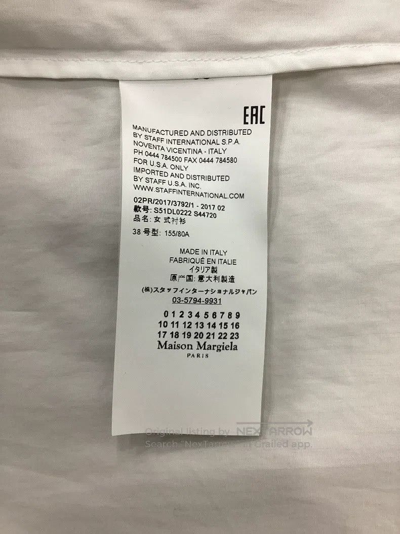Maison Margiela Maison Margiela White shirt Size XS / US 0-2 / IT 36-38 - 6 Thumbnail