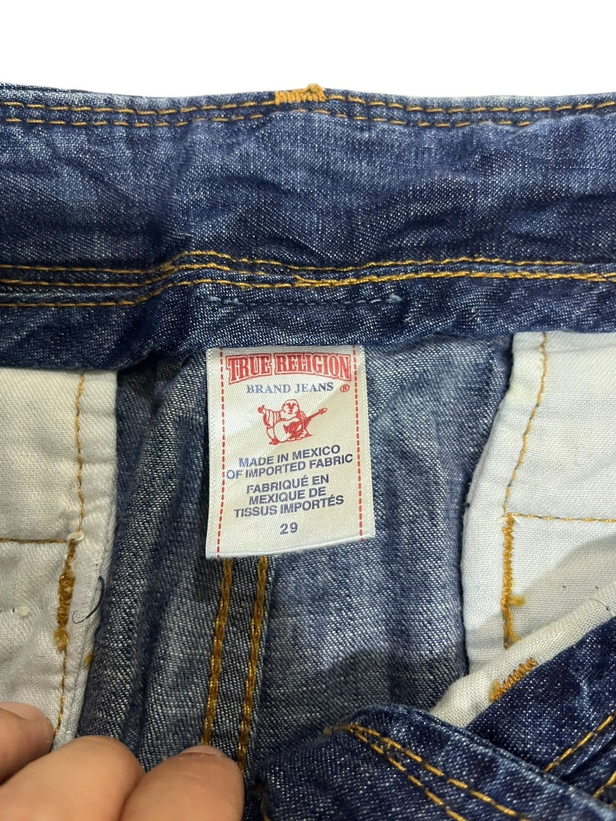 If Six Was Nine × Japanese Brand × True Religion VINTAGE TRUE RELIGION ROMAN PHOENIX WASHED BLUE JEANS Size US 32 / EU 48 - 7 Thumbnail