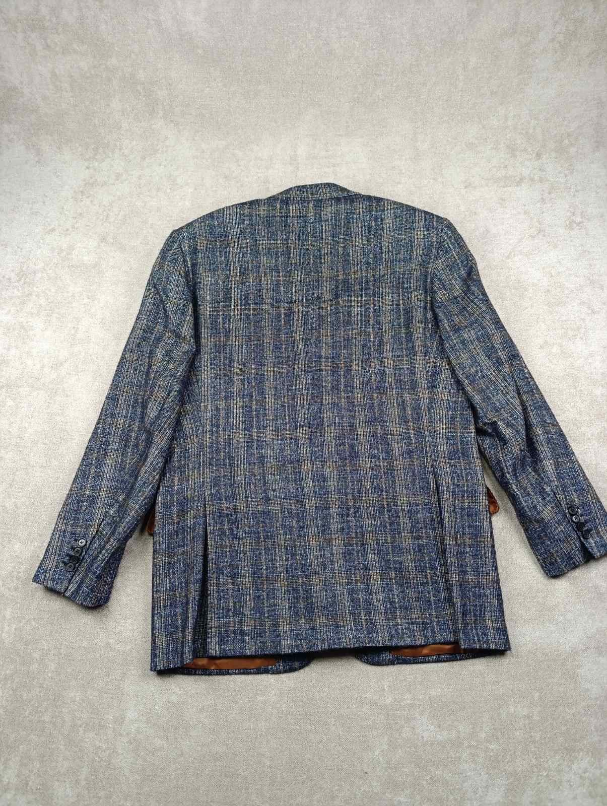 Isaia ISAIA NAPOLI MENS WOOL/SILK SPORT JACKET SIZE 54 IN CHECK Size 54R - 9 Thumbnail