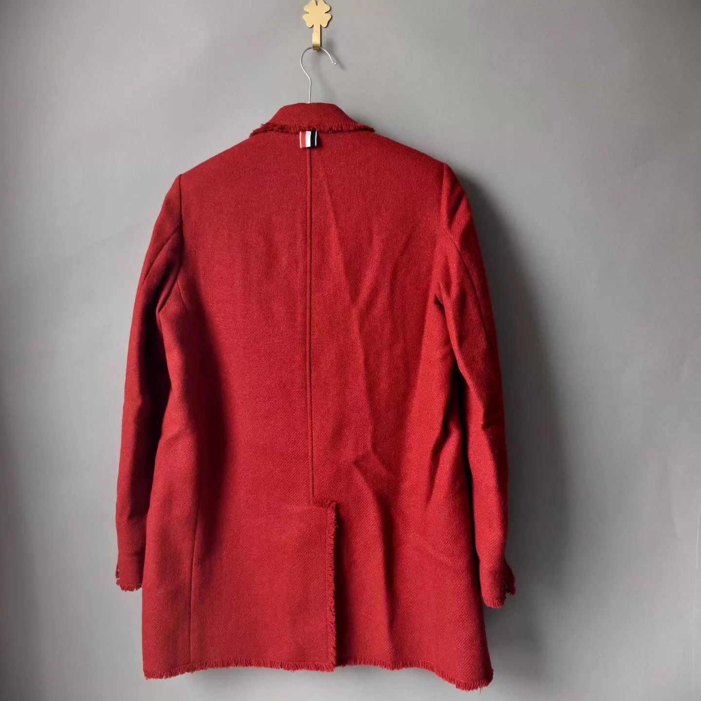 Thom Browne Thom Browne women's Red Tweed Blazer 38 99 Size XS / US 0-2 / IT 36-38 - 2 Thumbnail