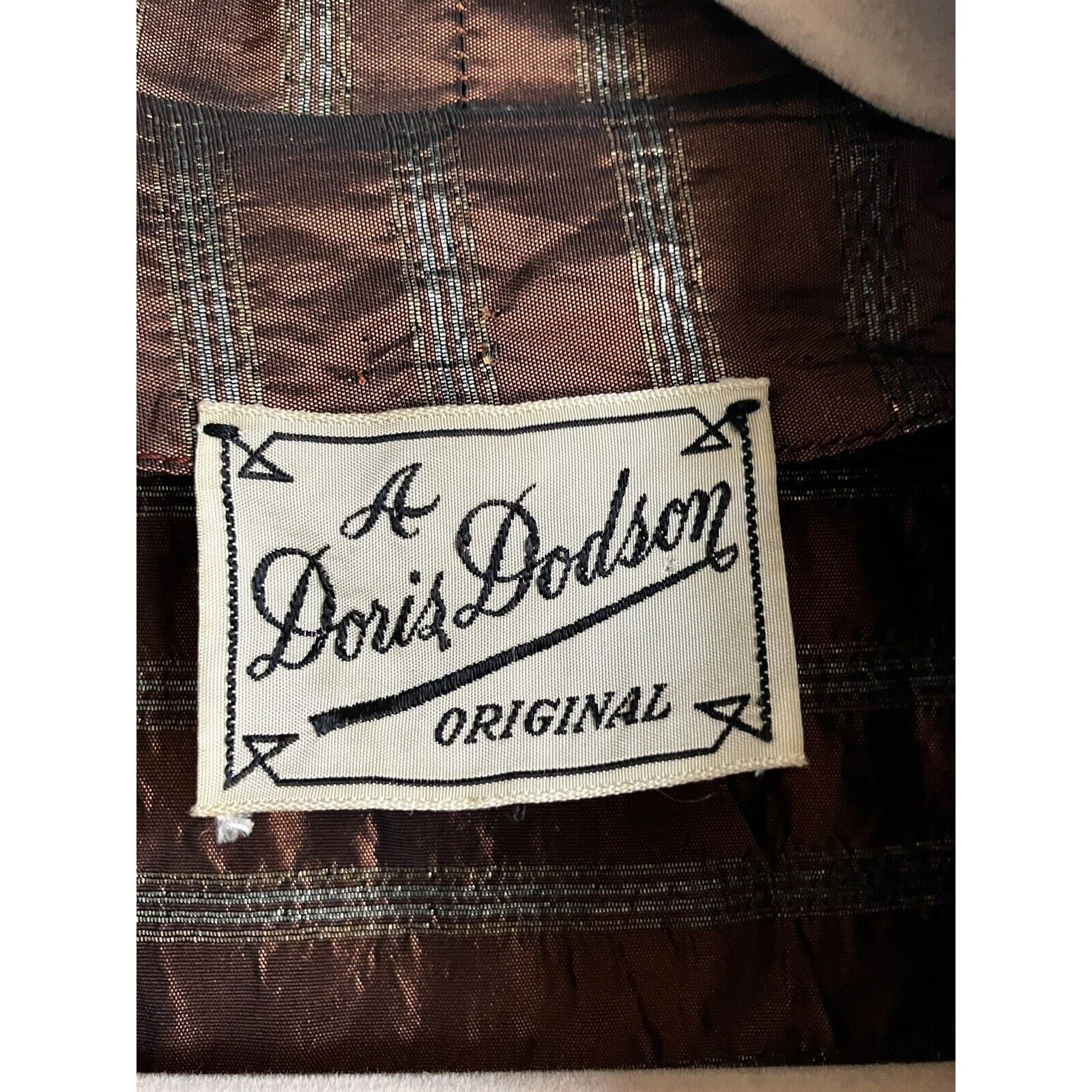 Other Doris Dodson Originals Womens Vintage 1940's Dress VINTAGE Size L / US 10 / IT 46 - 3 Thumbnail