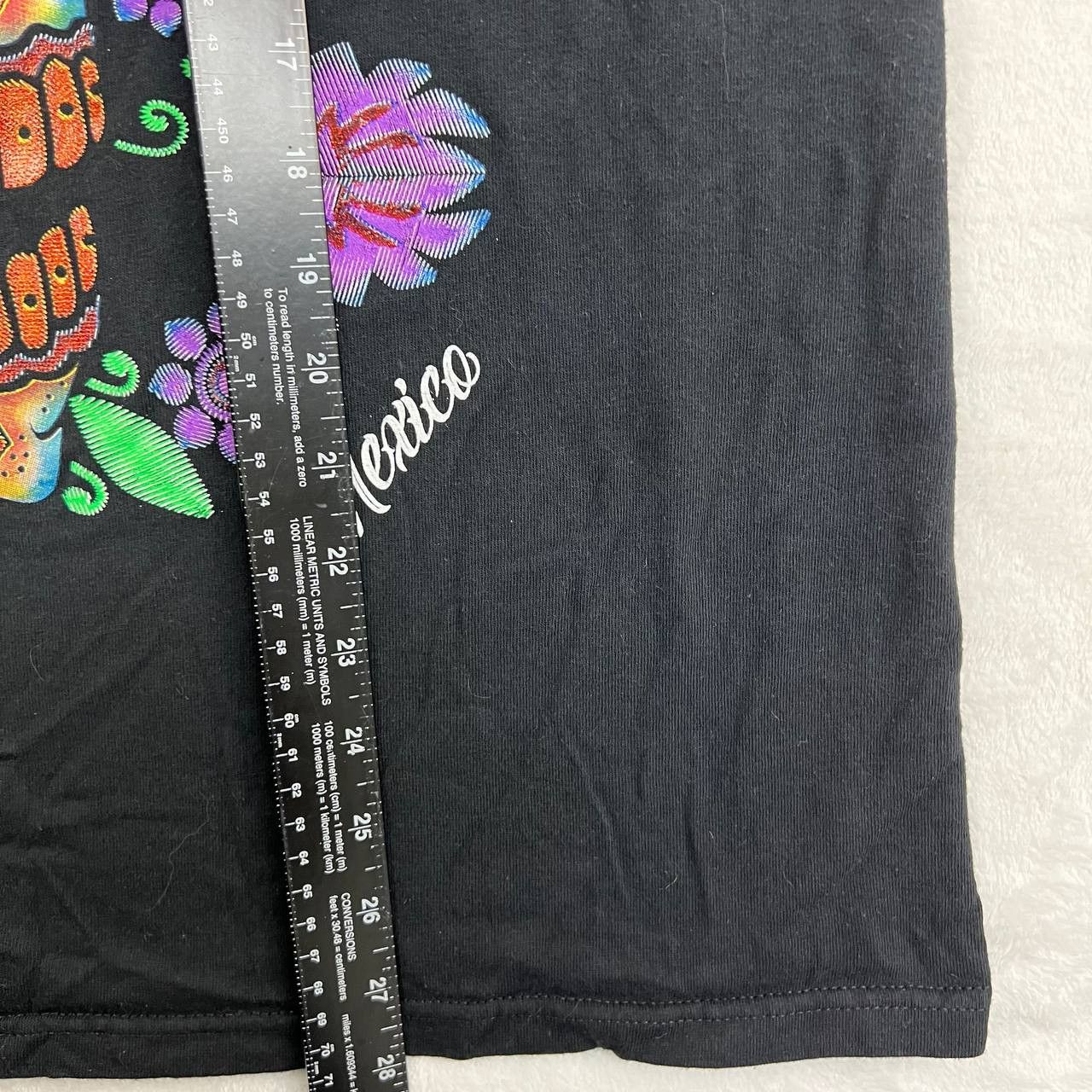Other Puerto Vallarta Skull Floral Logo Shirt Mens Medium Black Size US M / EU 48-50 / 2 - 5 Thumbnail