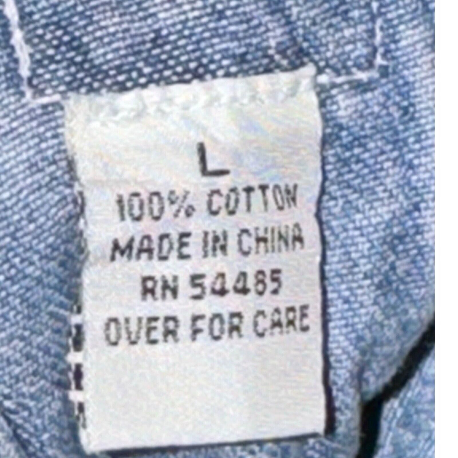 Designer Vintage American Eagle Boyfriend Bib Overalls Sz L Blue Size 36" / US 14 / IT 50 - 8 Thumbnail