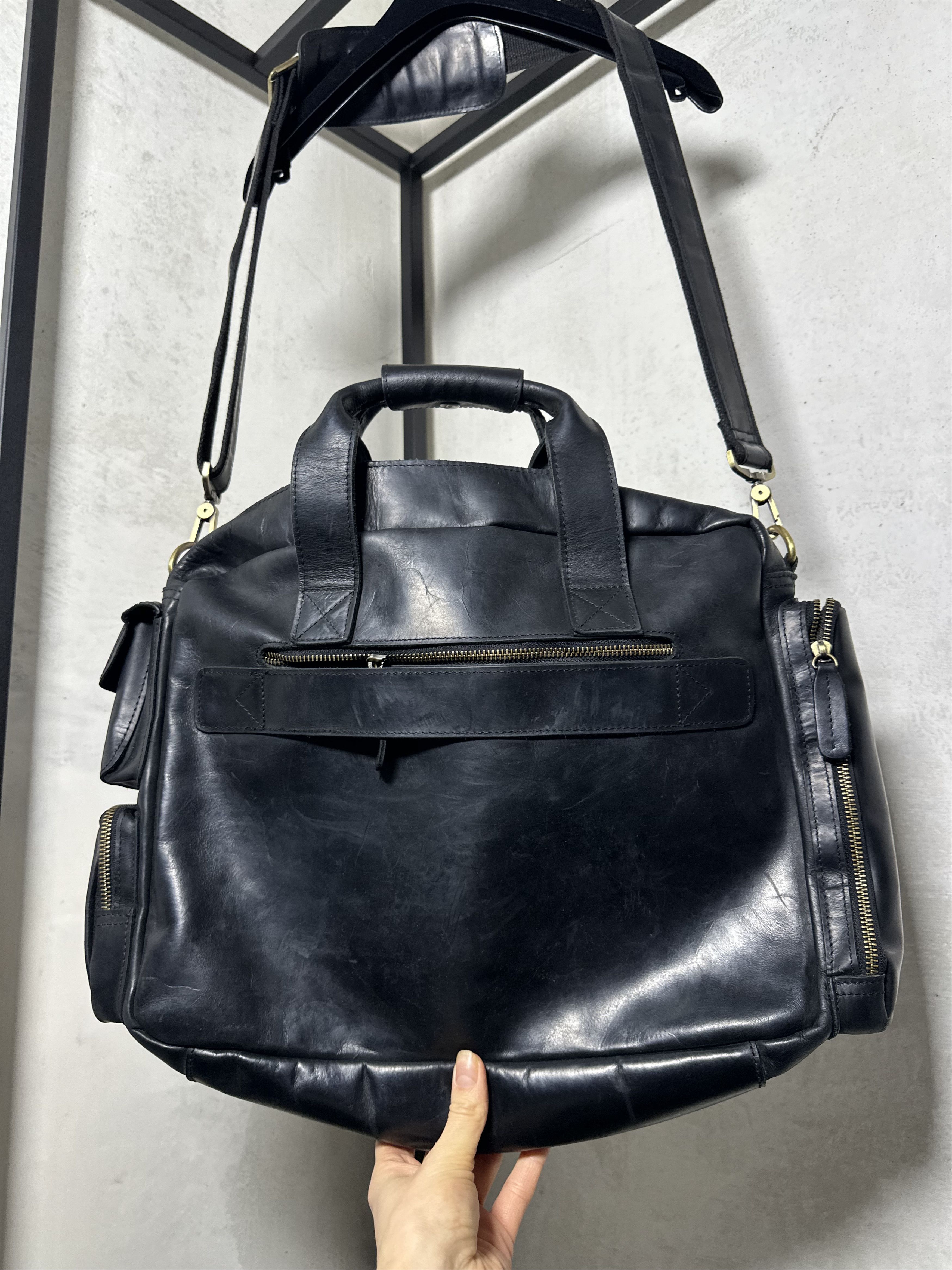 Handmade Custom Ordered Horse Leather Multipocket Laptop Bag Size ONE SIZE - 8 Thumbnail