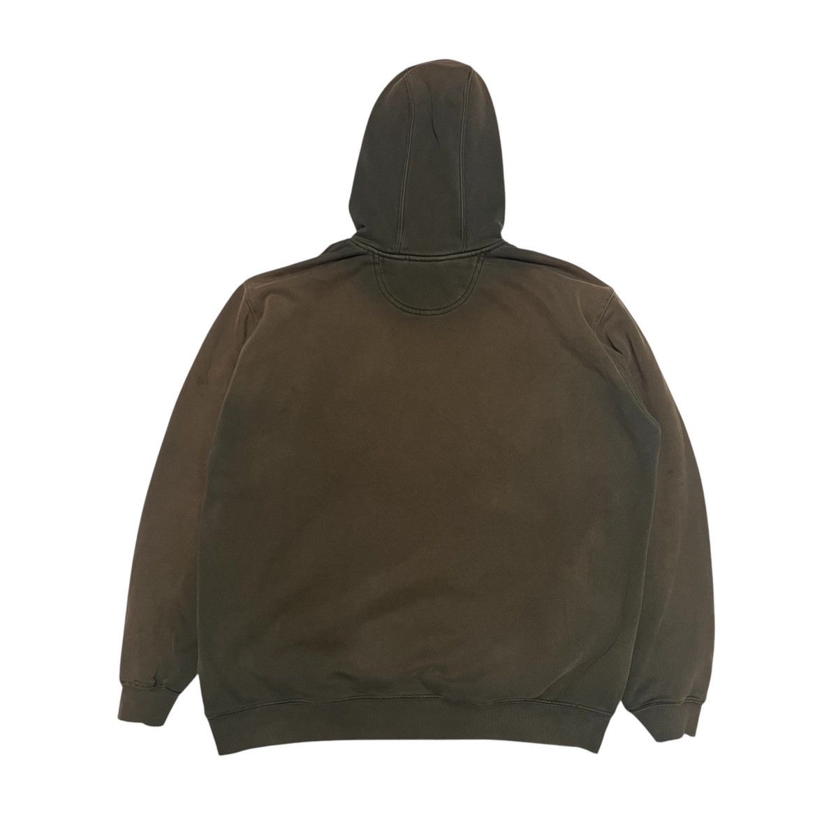 Carhartt Vintage 1990S Sun Faded Thrashed Olive Green Carhartt Hoodie Size US XL / EU 56 / 4 - 6 Thumbnail