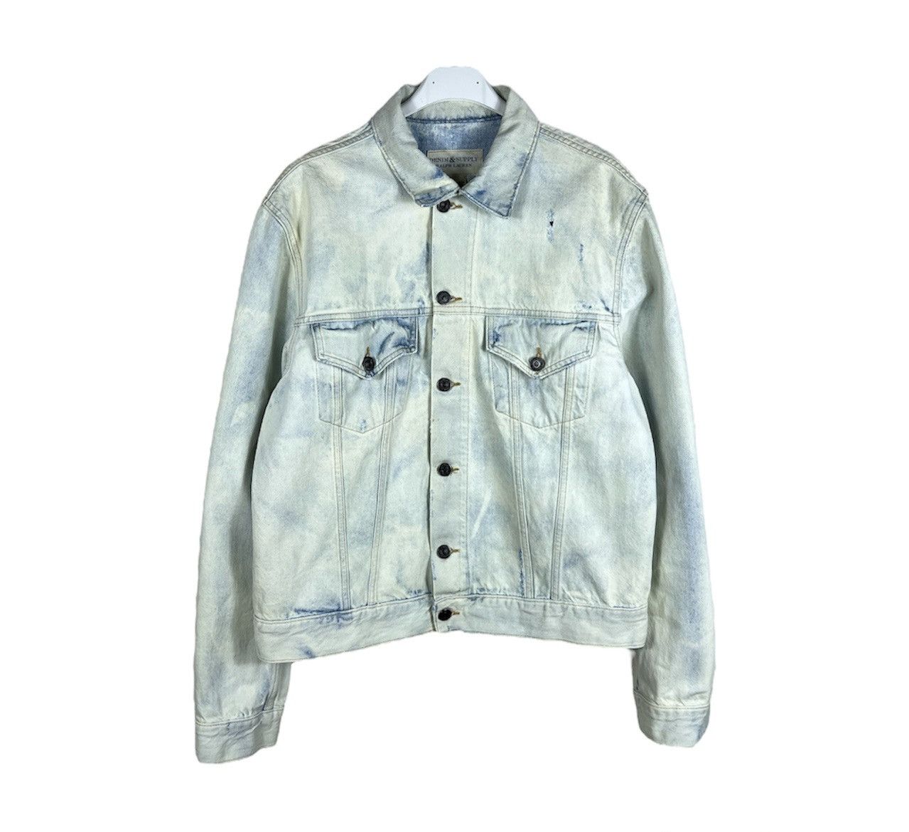 Denim & Supply Ralph Lauren Ralph Lauren denim & supply acid bleach skull denim jacket Size US M / EU 48-50 / 2 - 1 Thumbnail