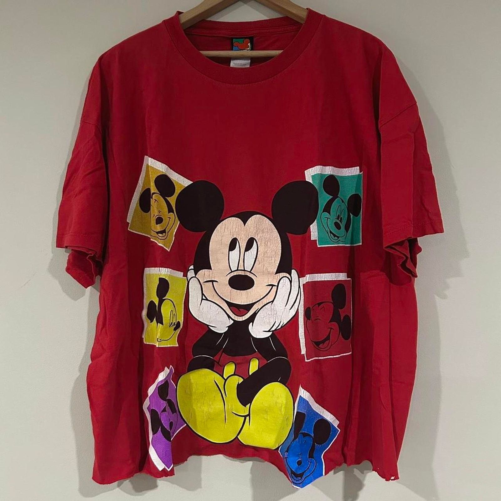 Mickey Unlimited Vintage Mickey Mouse Faces Cropped Shirt Size US XXL / EU 58 / 5 - 1 Thumbnail